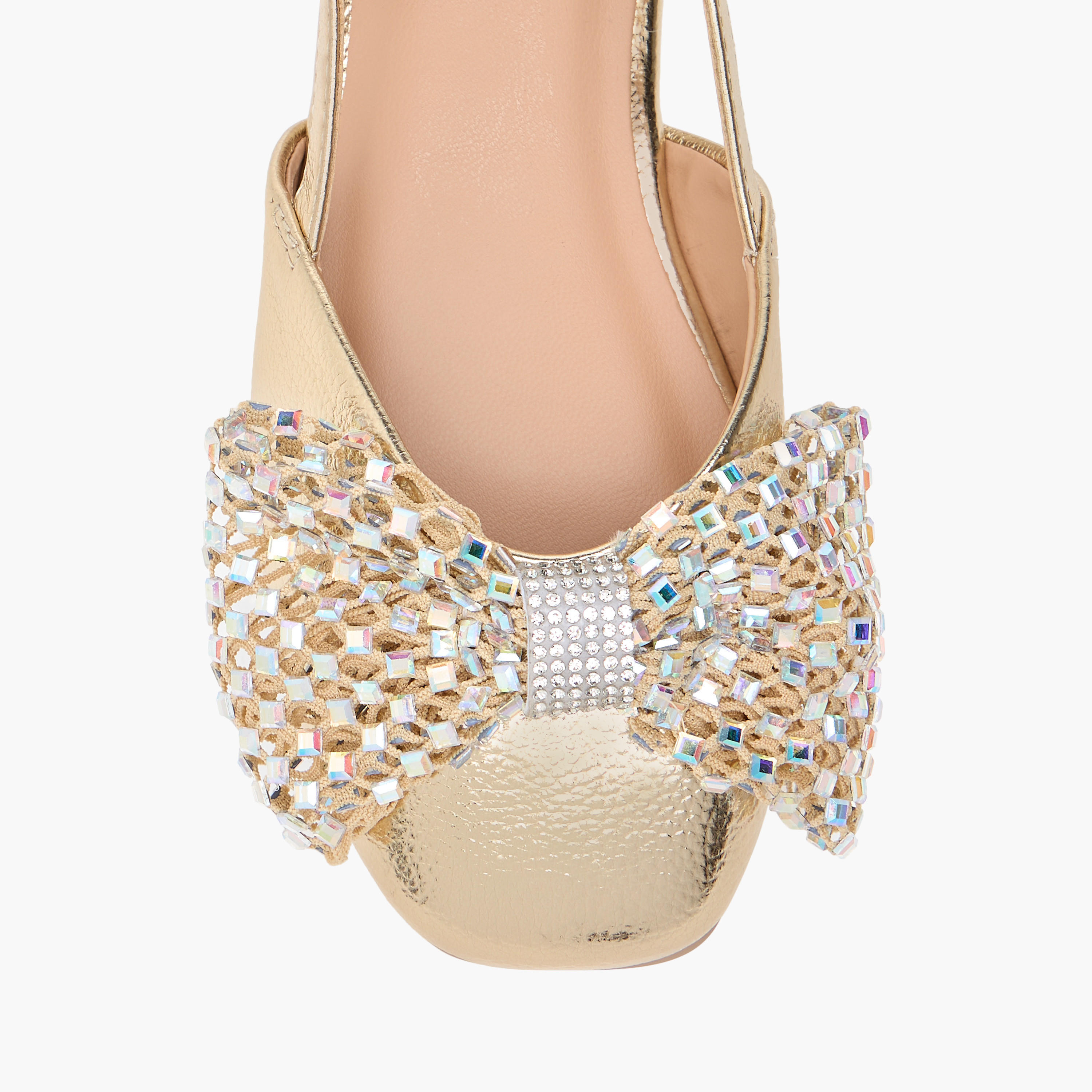 Celeste Girls' Embellished Bow Sandals with Hook and Loop Closure-girls-shoes-sandals-image-4