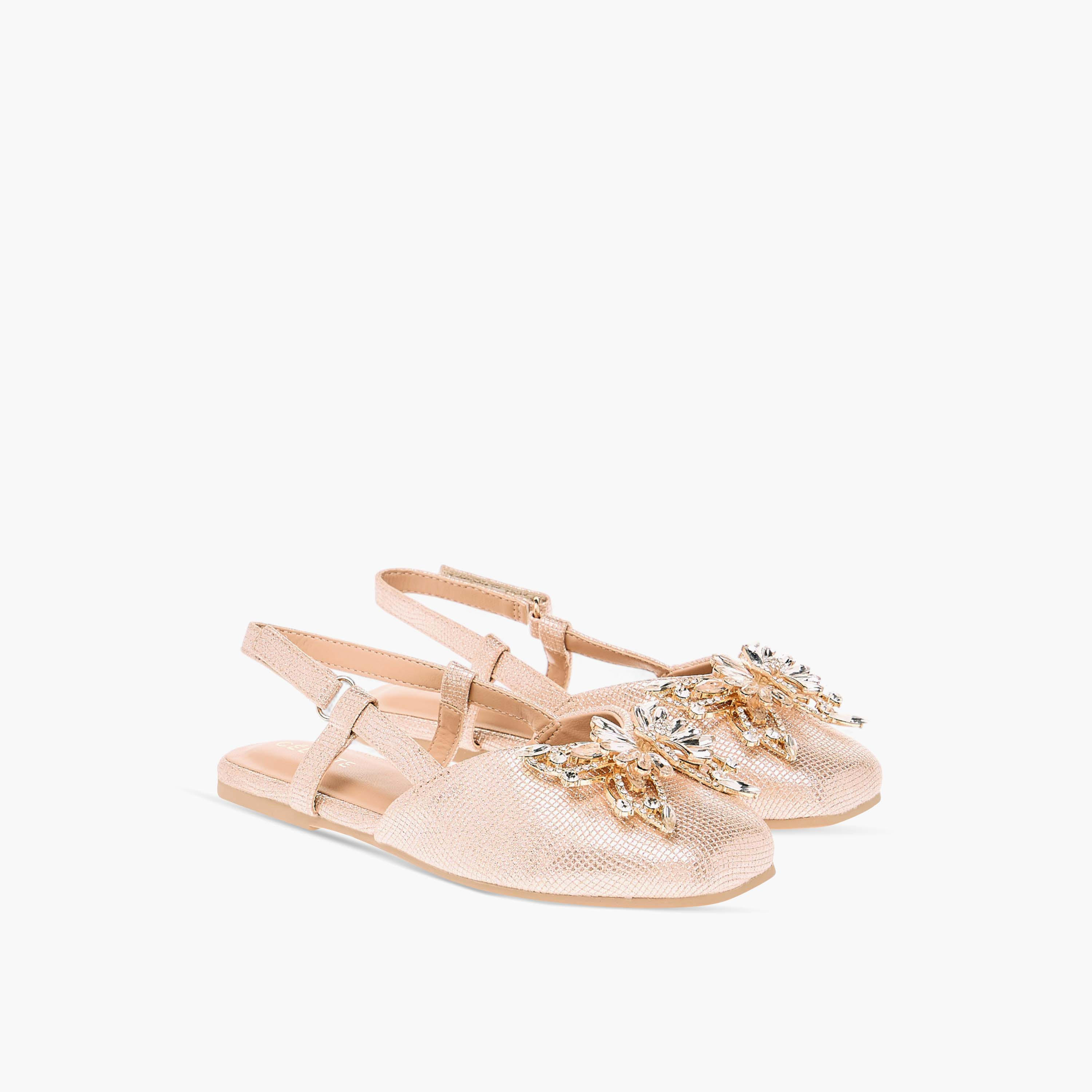 صندل بشريط إغلاق لاصق بزينة فراشة للبنات من سيليست-girls-shoes-sandals-image-6