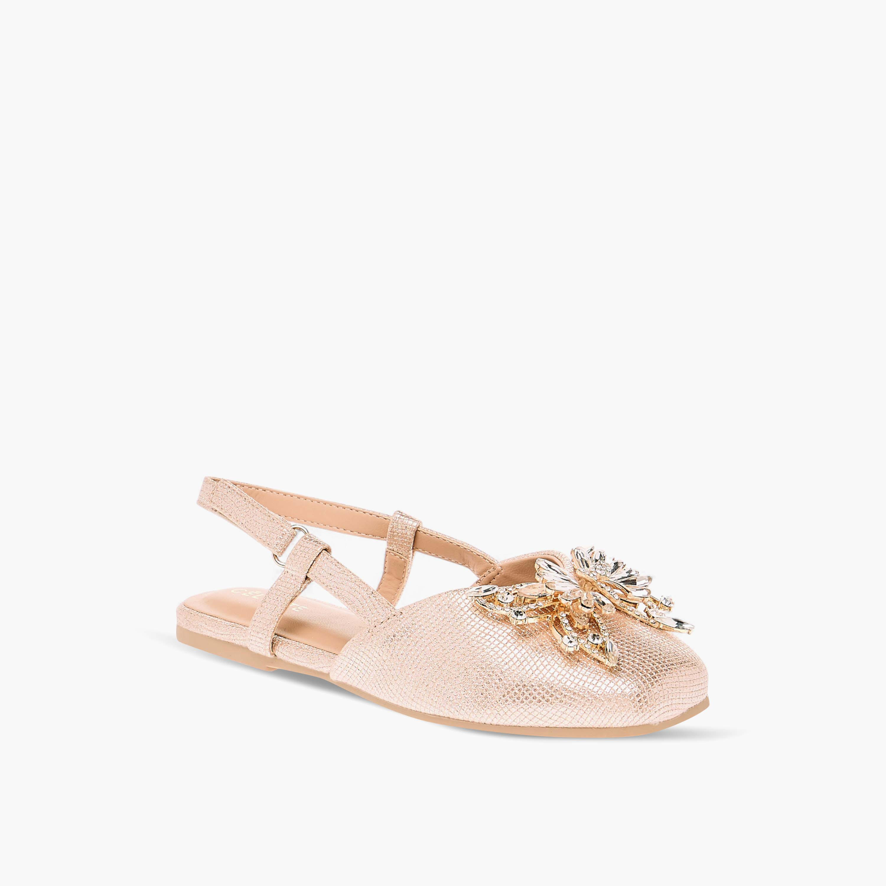 صندل بشريط إغلاق لاصق بزينة فراشة للبنات من سيليست-girls-shoes-sandals-image-7