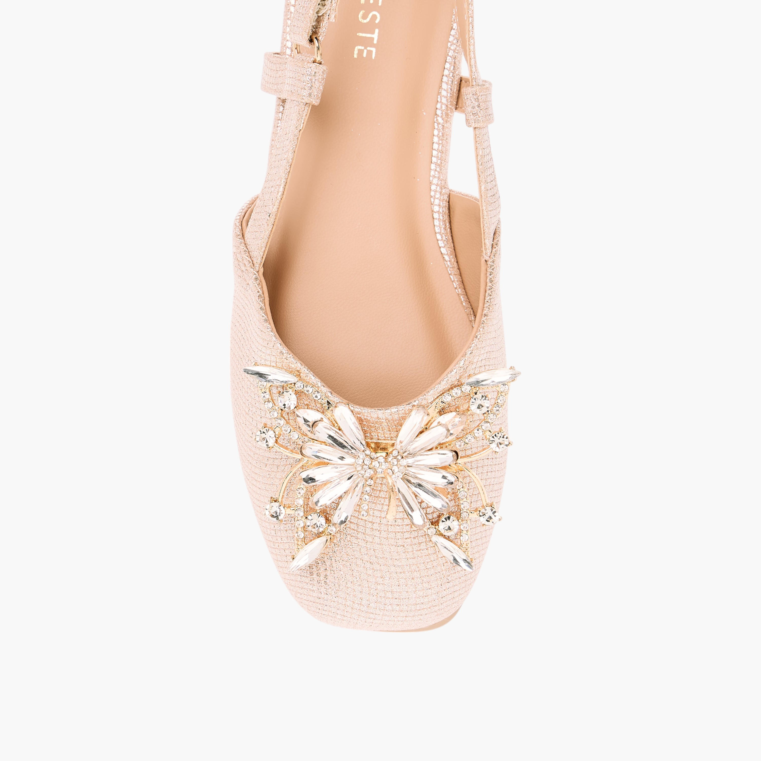 صندل بشريط إغلاق لاصق بزينة فراشة للبنات من سيليست-girls-shoes-sandals-image-9