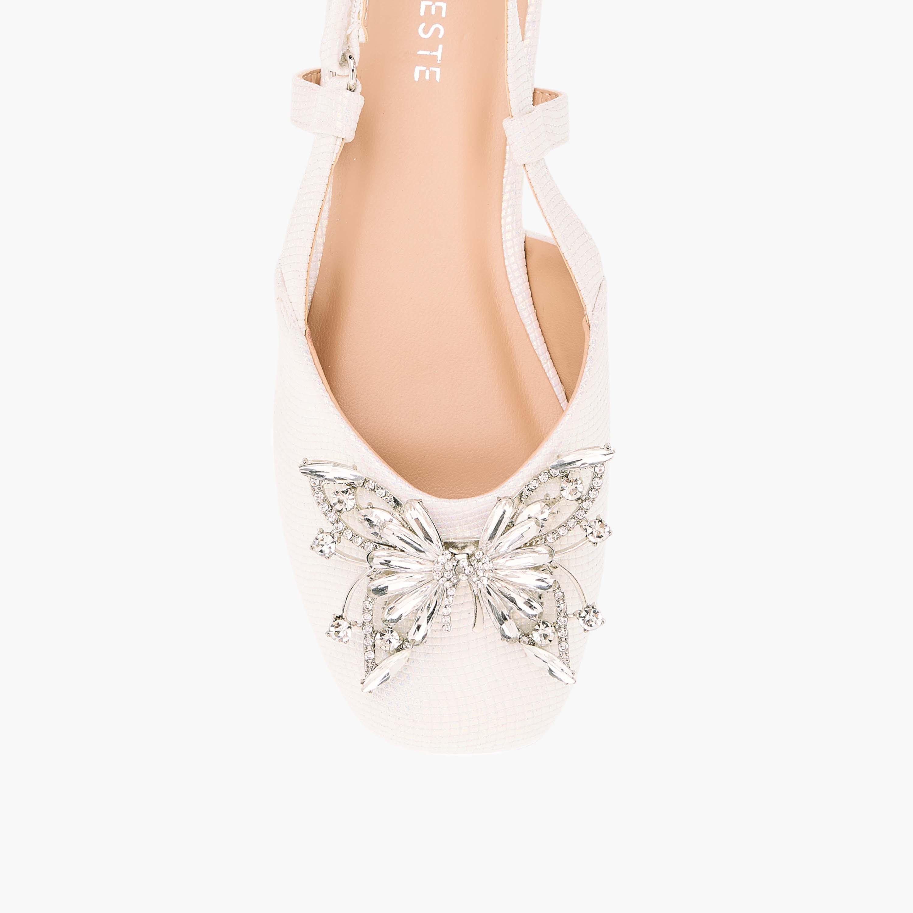 صندل بشريط إغلاق لاصق بزينة فراشة للبنات من سيليست-girls-shoes-sandals-image-4
