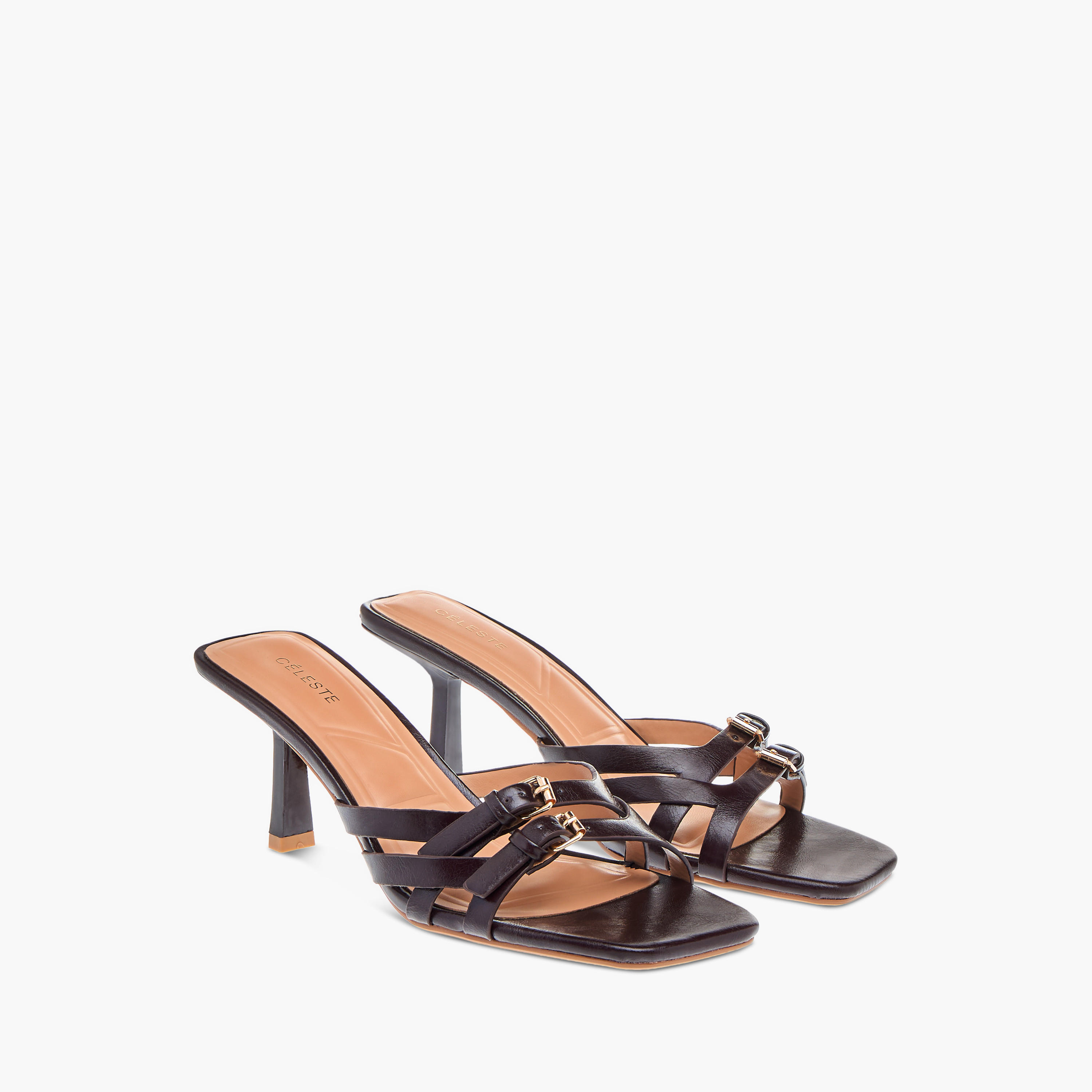 صندل سادة بكعب ستيليتو وحزام وزينة إبزيم للنساء من سيليست-women-shoes-sandals-heeled-image-6