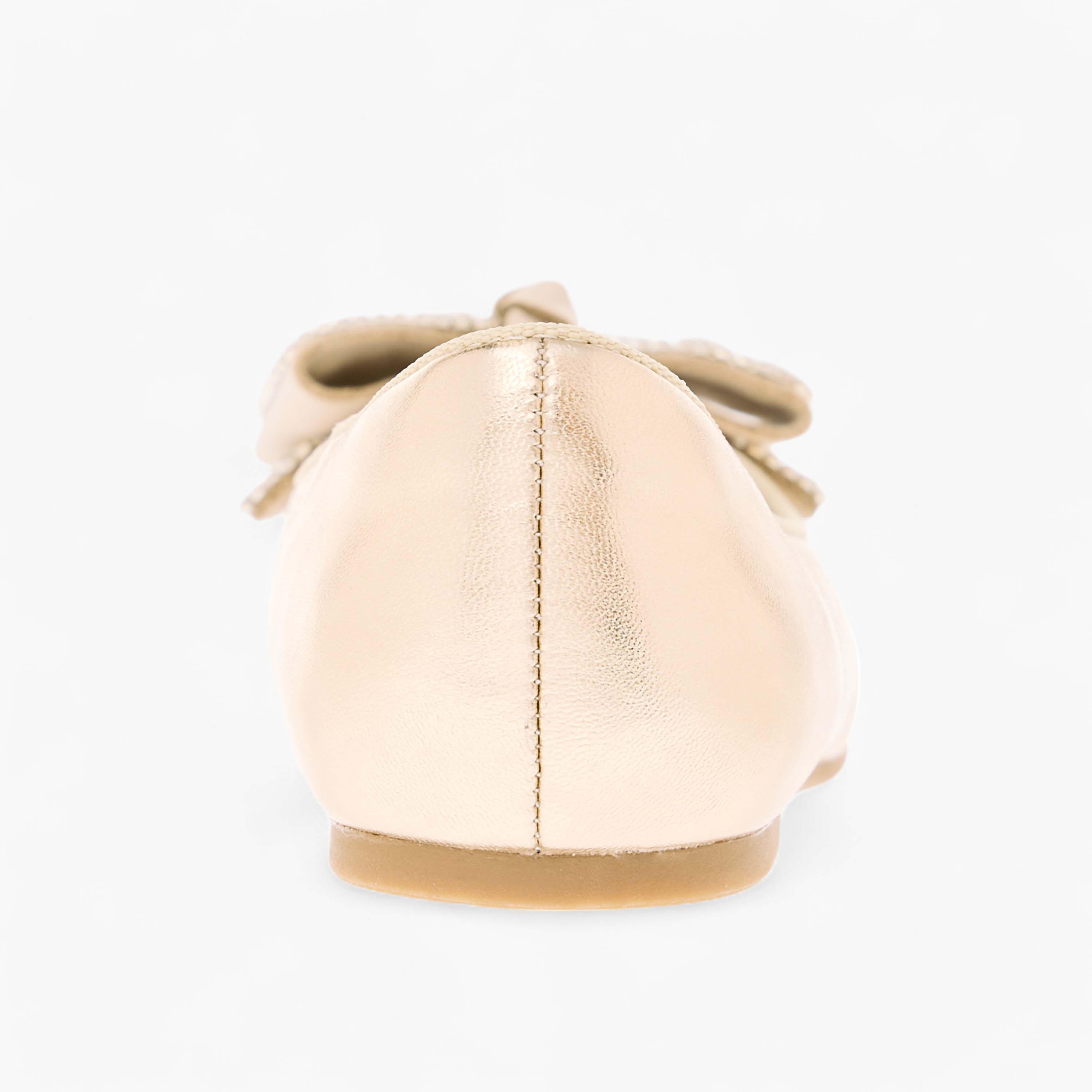 Celeste Girls' Embellished Bow Applique Ballerina Shoes-girls-shoes-ballerinas-image-5
