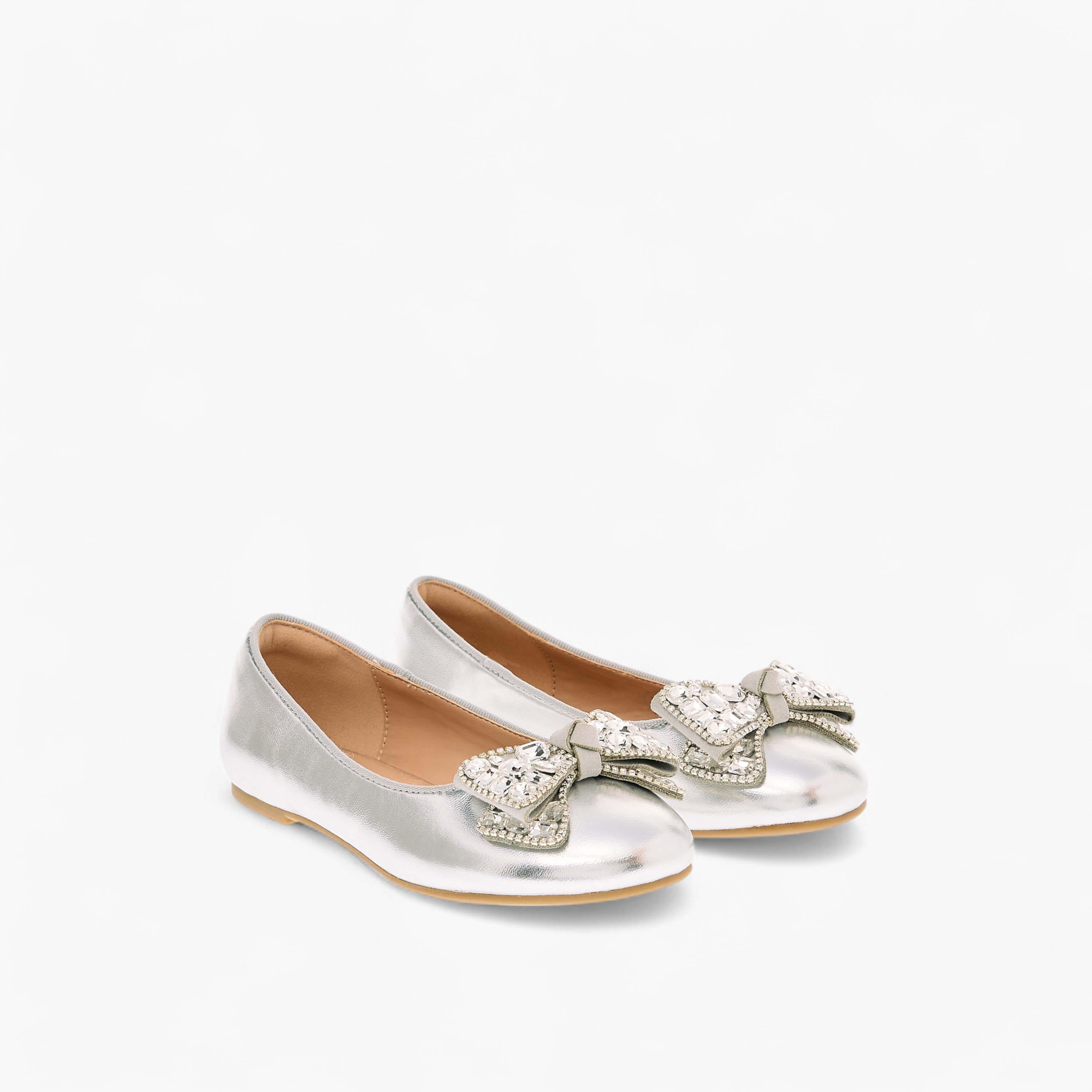حذاء باليرينا مزين بزخارف فيونكة للبنات من سيليست-girls-shoes-ballerinas-image-1