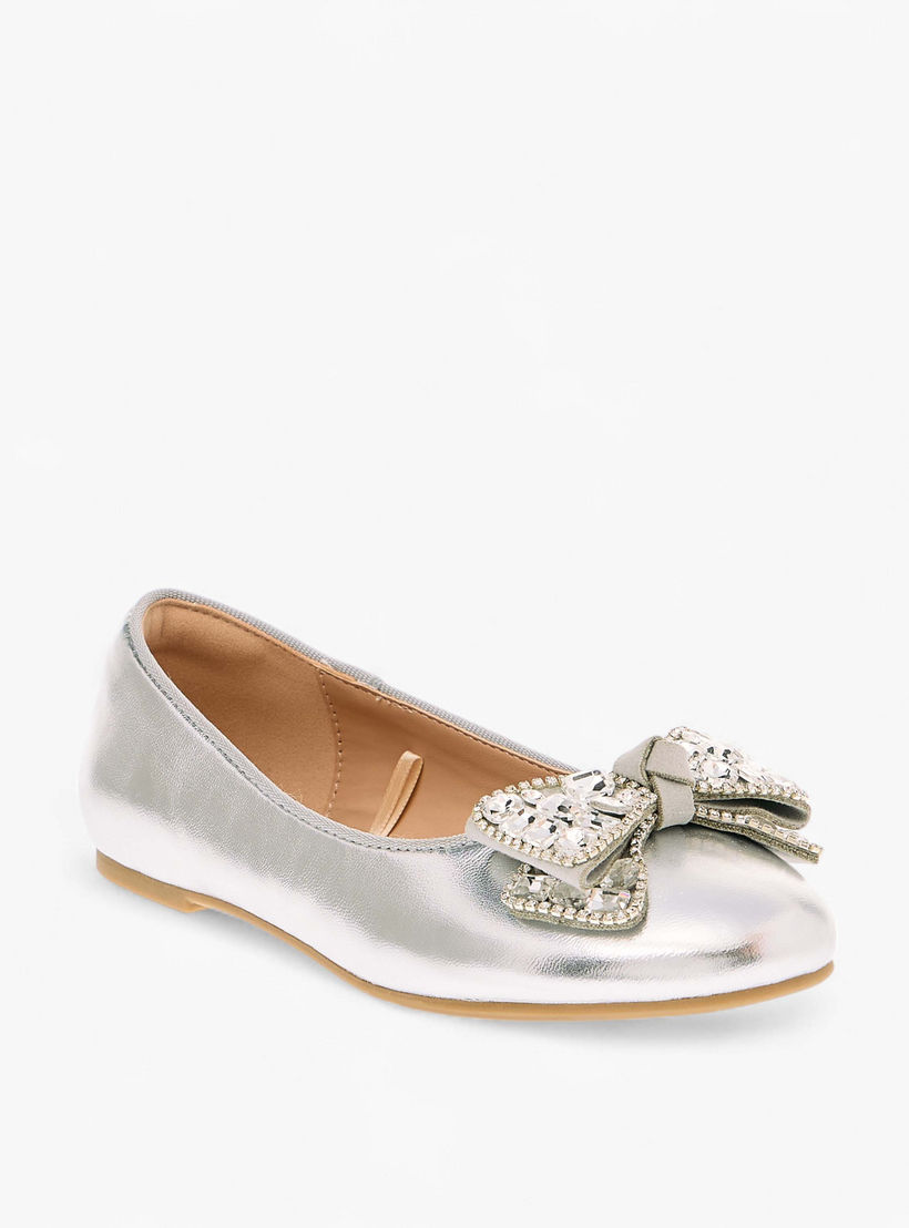 حذاء باليرينا مزين بزخارف فيونكة للبنات من سيليست-girls-shoes-ballerinas-image-2