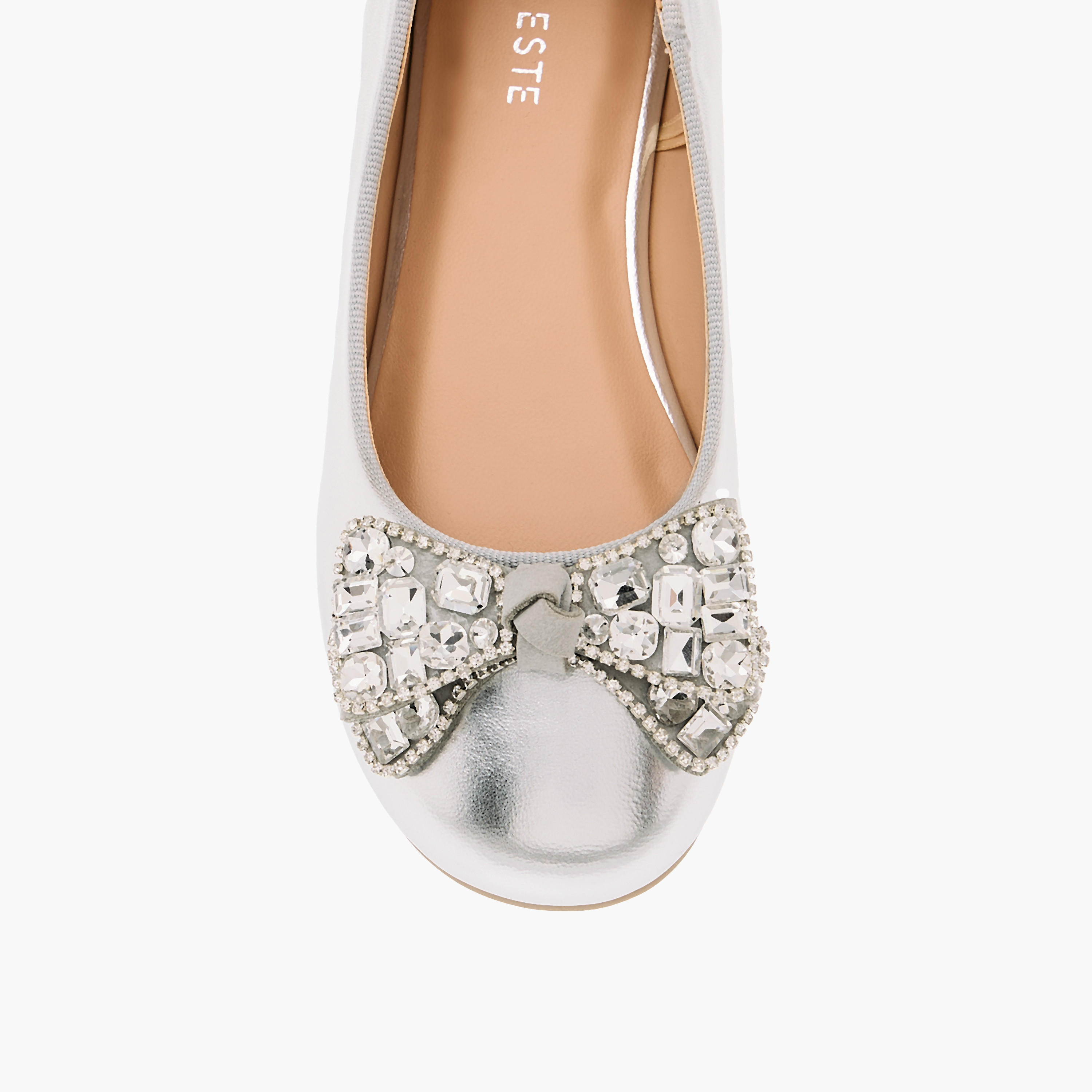 حذاء باليرينا مزين بزخارف فيونكة للبنات من سيليست-girls-shoes-ballerinas-image-4