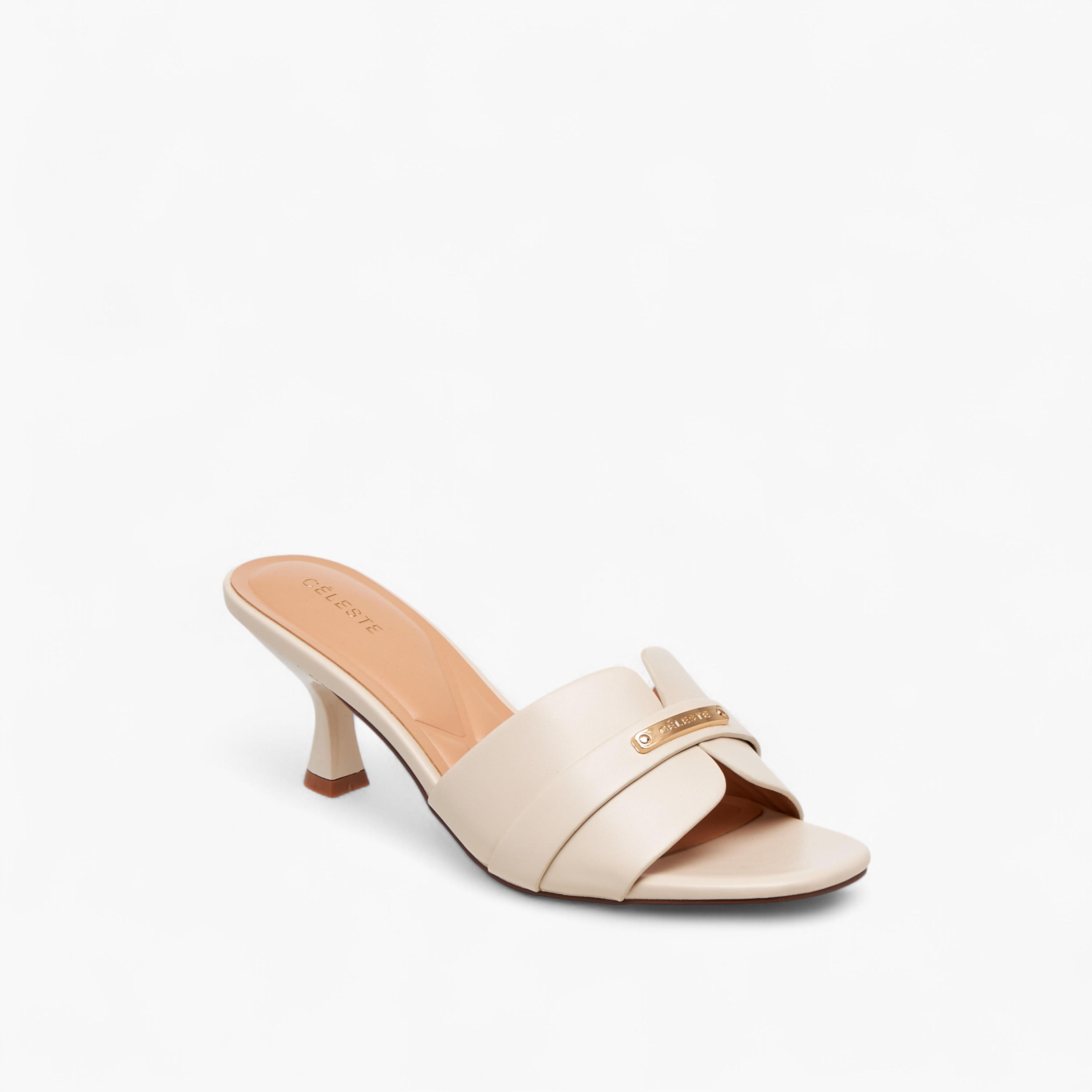 Celeste Women's Solid Slip-On Sandals with Flared Heels-women-shoes-sandals-heeled-image-2