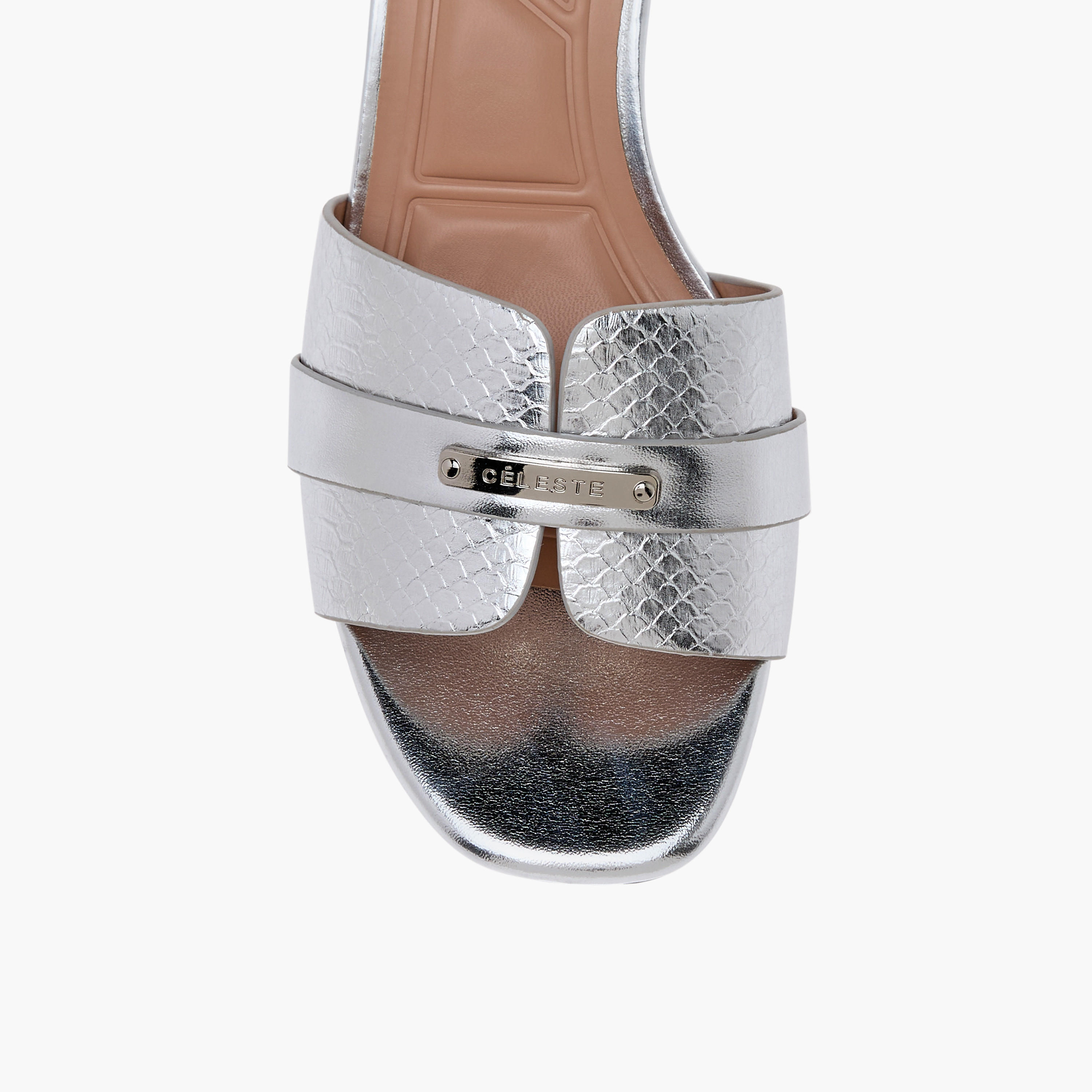 Celeste Women's Animal Textured Slip-On Sandals with Kitten Heels-women-shoes-sandals-heeled-image-4