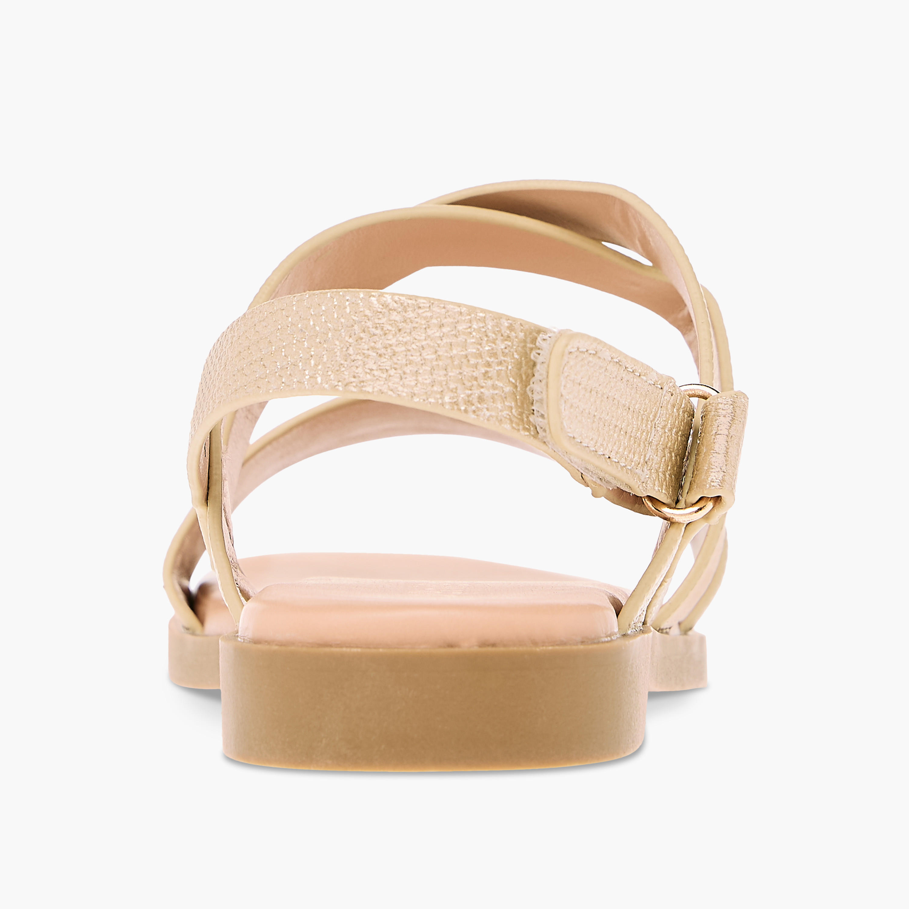 Juniors Bow Embellished Sandals with Hook and Loop Closure-girls-shoes-sandals-image-4