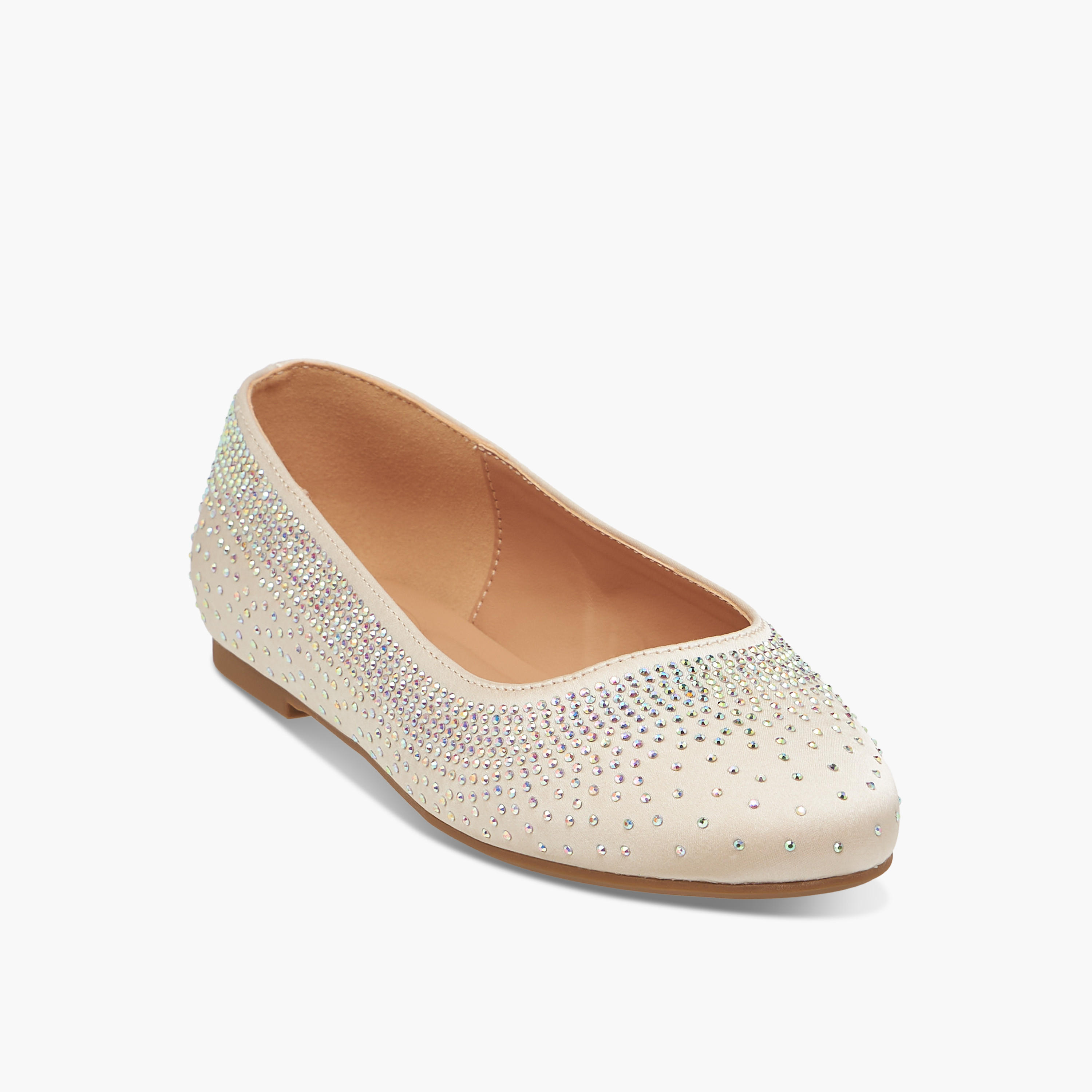 Celeste Girl's Rhinestone Embellished Slip-On Ballerina Shoes-girls-shoes-ballerinas-image-2