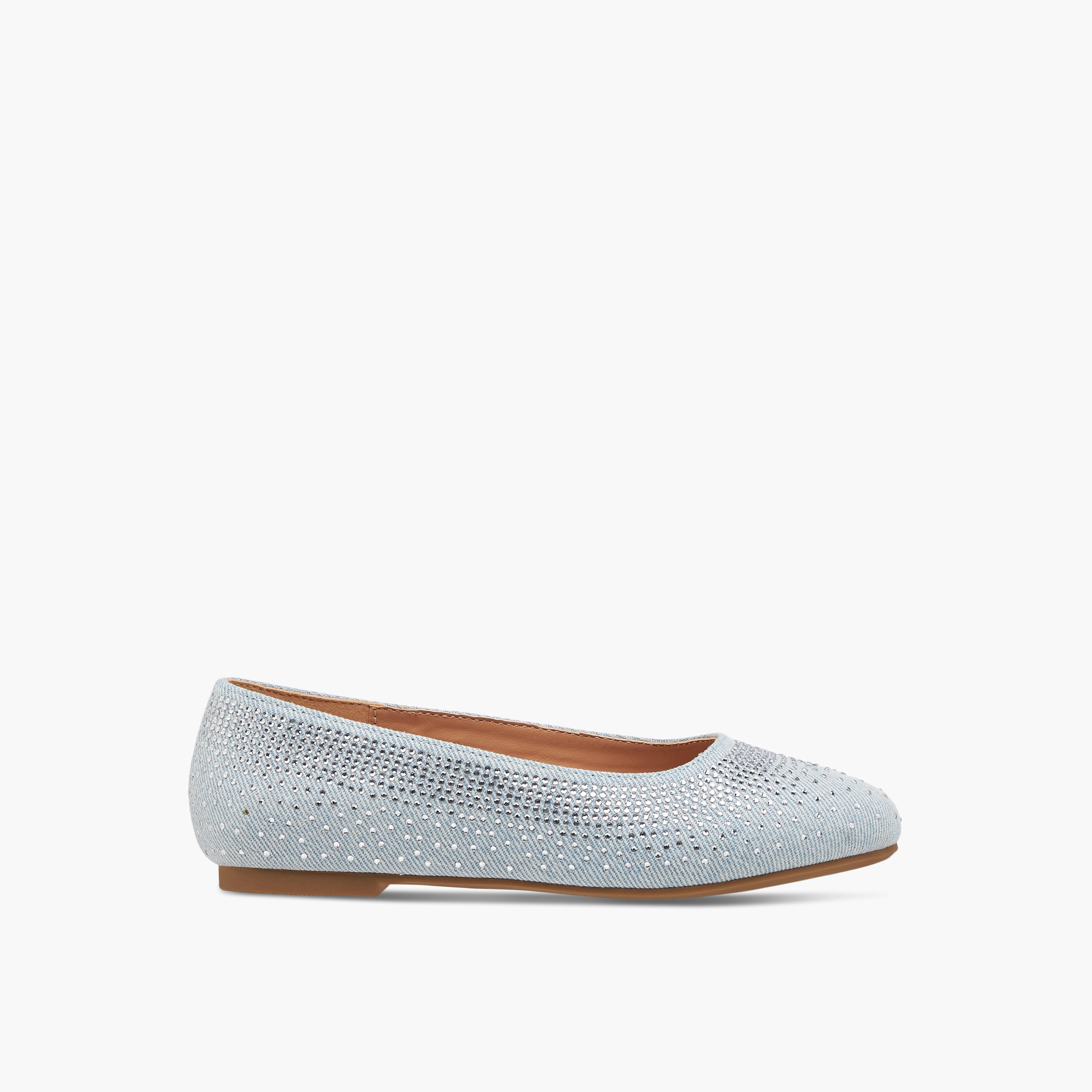 Celeste Girl's Rhinestone Embellished Slip-On Ballerina Shoes-girls-shoes-ballerinas-image-3