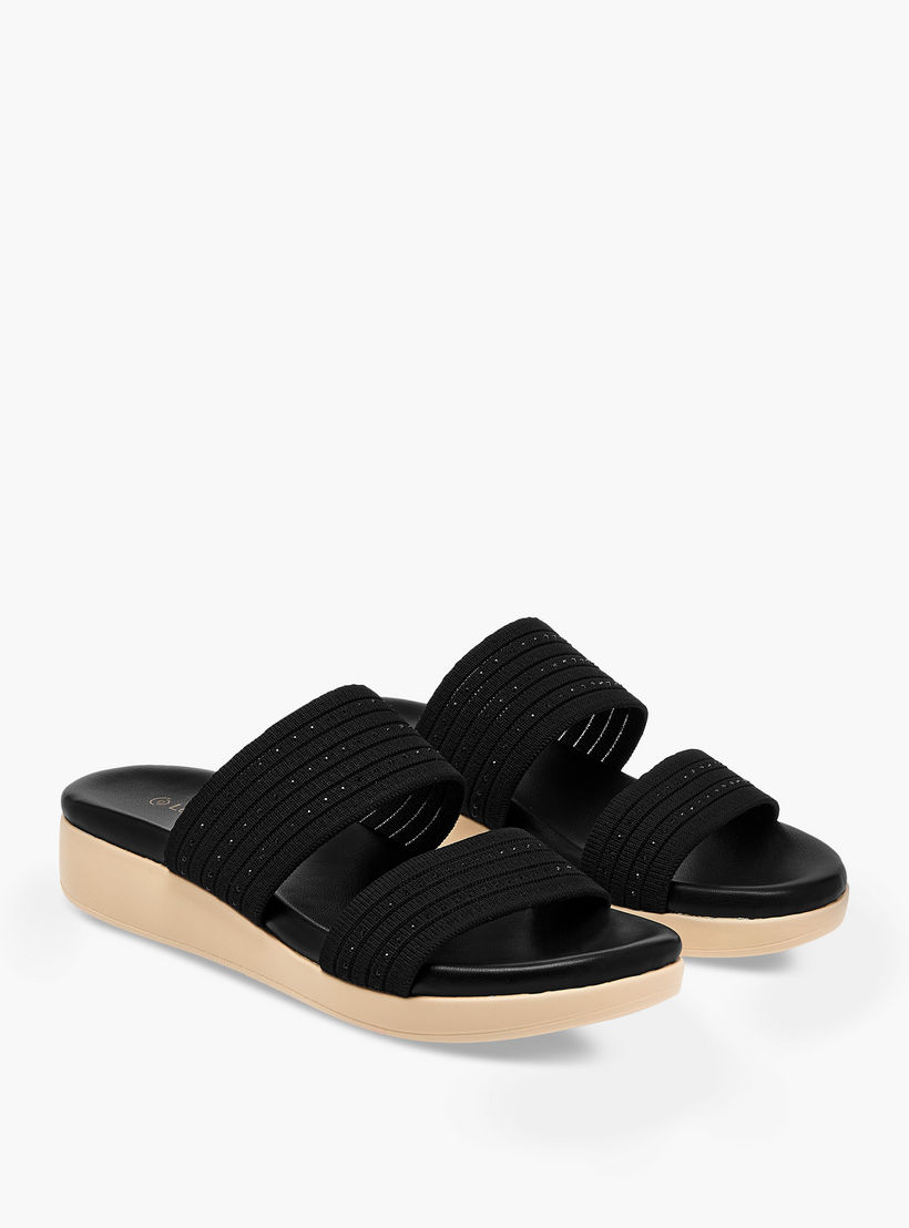Le Confort Rhinestone Embellished Slip-On Comfort Sandals-women-shoes-flats-sandals-image-1