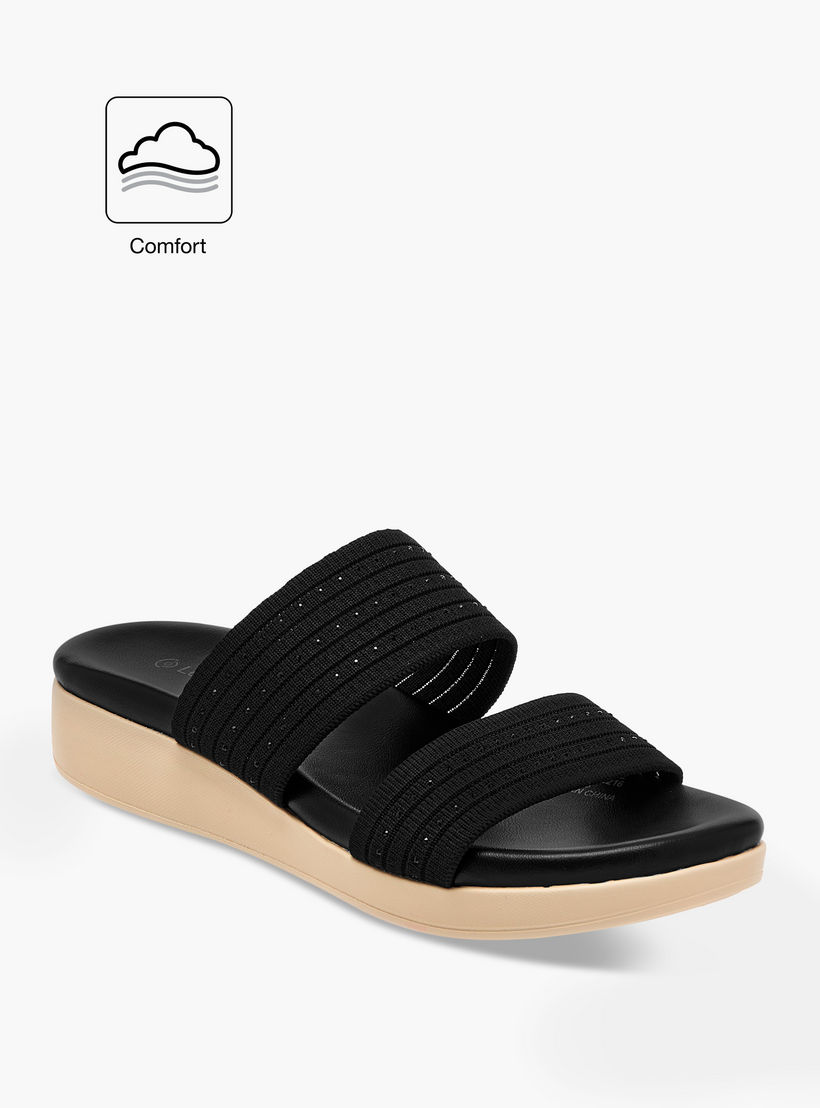 Le Confort Rhinestone Embellished Slip-On Comfort Sandals-women-shoes-flats-sandals-image-2