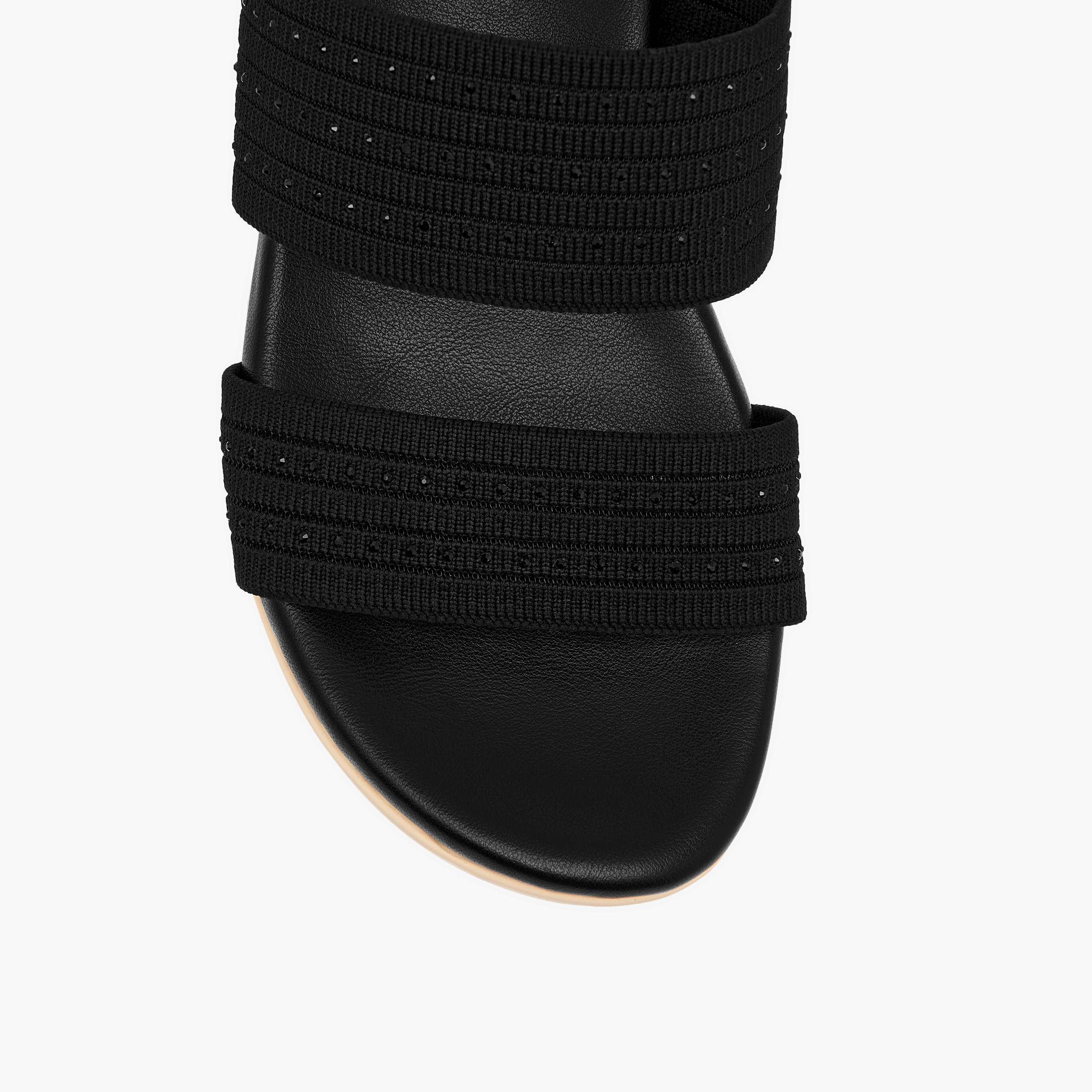 Le Confort Rhinestone Embellished Slip-On Comfort Sandals-women-shoes-flats-sandals-image-4