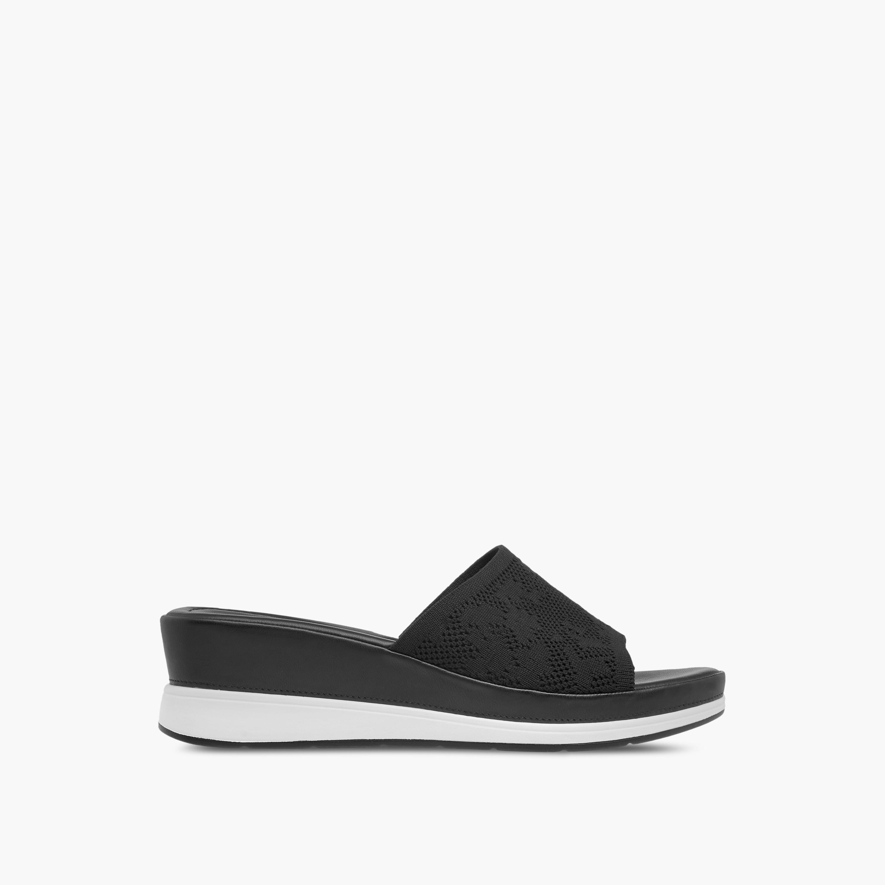 صندل شبكي مريح سهل الارتداء بارز الملمس بكعب ويدج من لو كونفورت-women-shoes-sandals-heeled-image-3