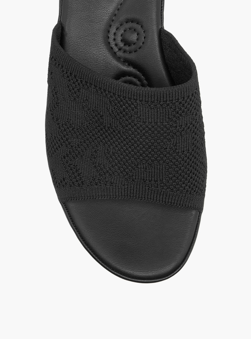 صندل شبكي مريح سهل الارتداء بارز الملمس بكعب ويدج من لو كونفورت-women-shoes-sandals-heeled-image-4