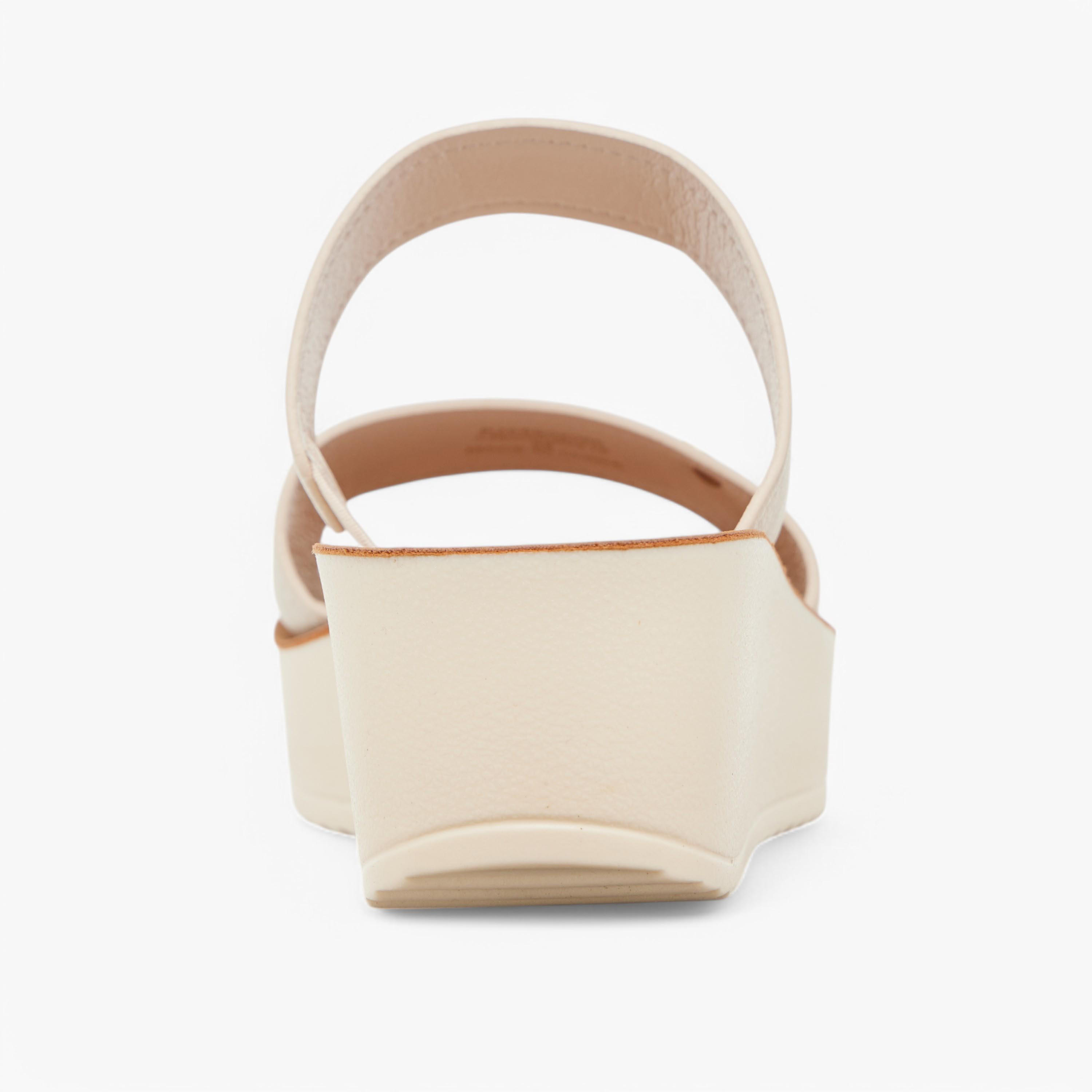 صندل بلاتفورم مريح سهل الارتداء بتفاصيل حزام من لو كونفورت-women-shoes-sandals-heeled-image-11