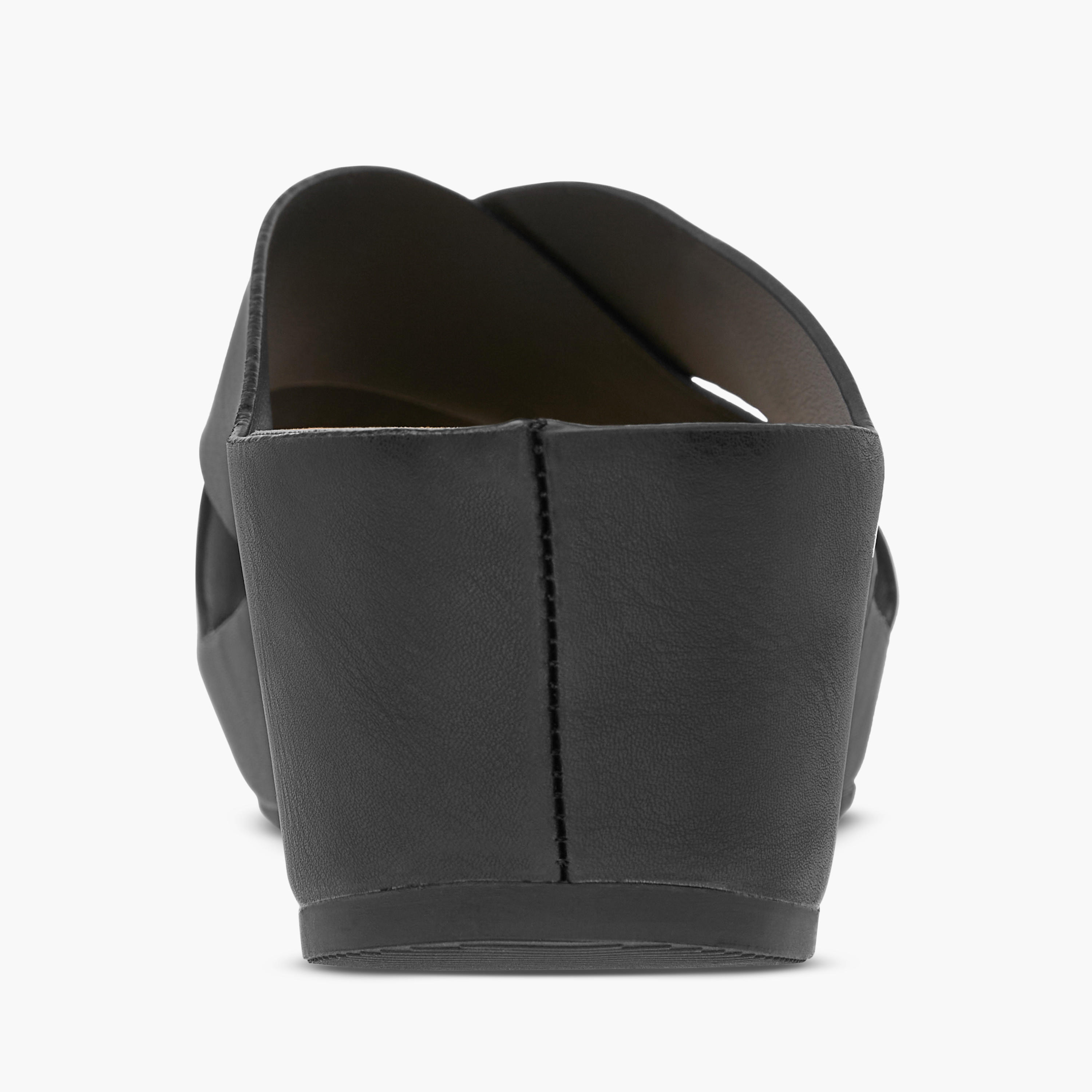 Le Confort Solid Cross Strap Comfort Sandals with Wedge Heels-women-shoes-sandals-heeled-image-11
