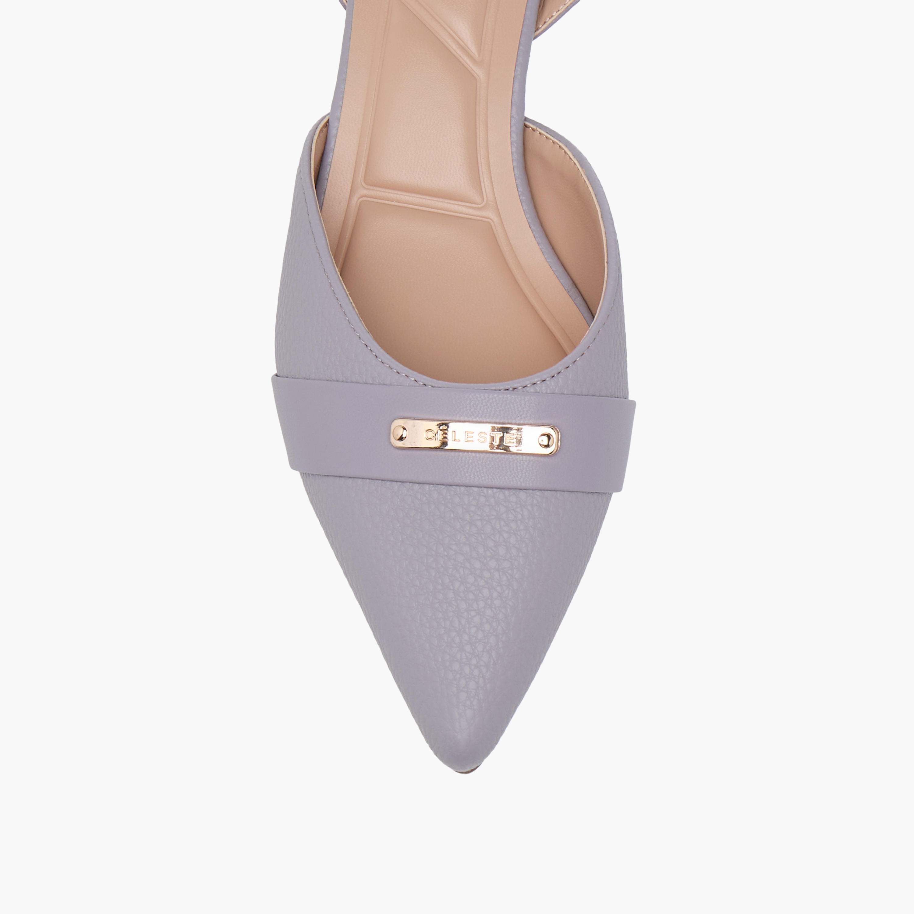 Celeste Women's Textured Mules with Buckle Closure and Block Heel-women-shoes-heels-image-4