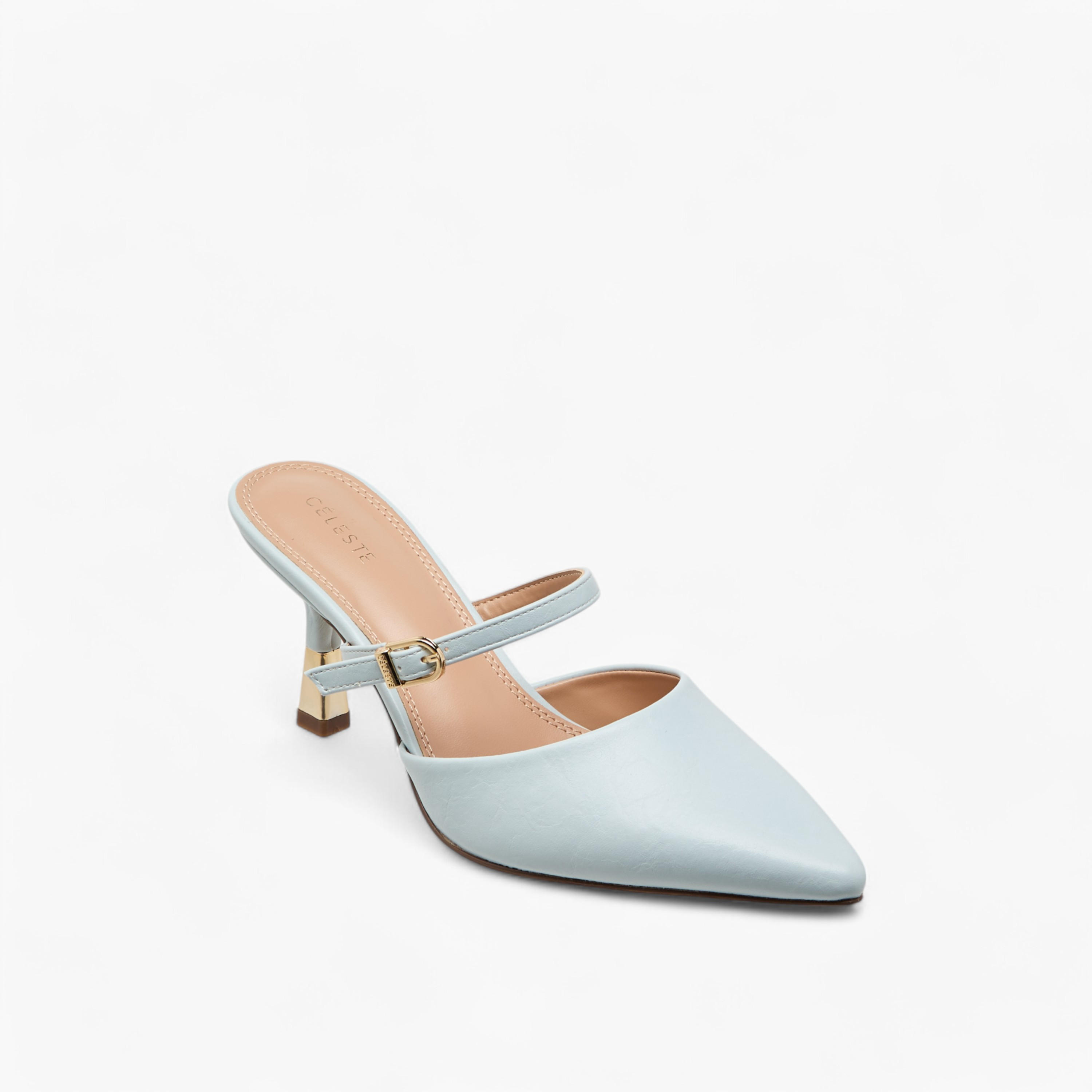 Celeste Women's Solid Slip-On Mules with Stilettos Heels-women-shoes-heels-image-2