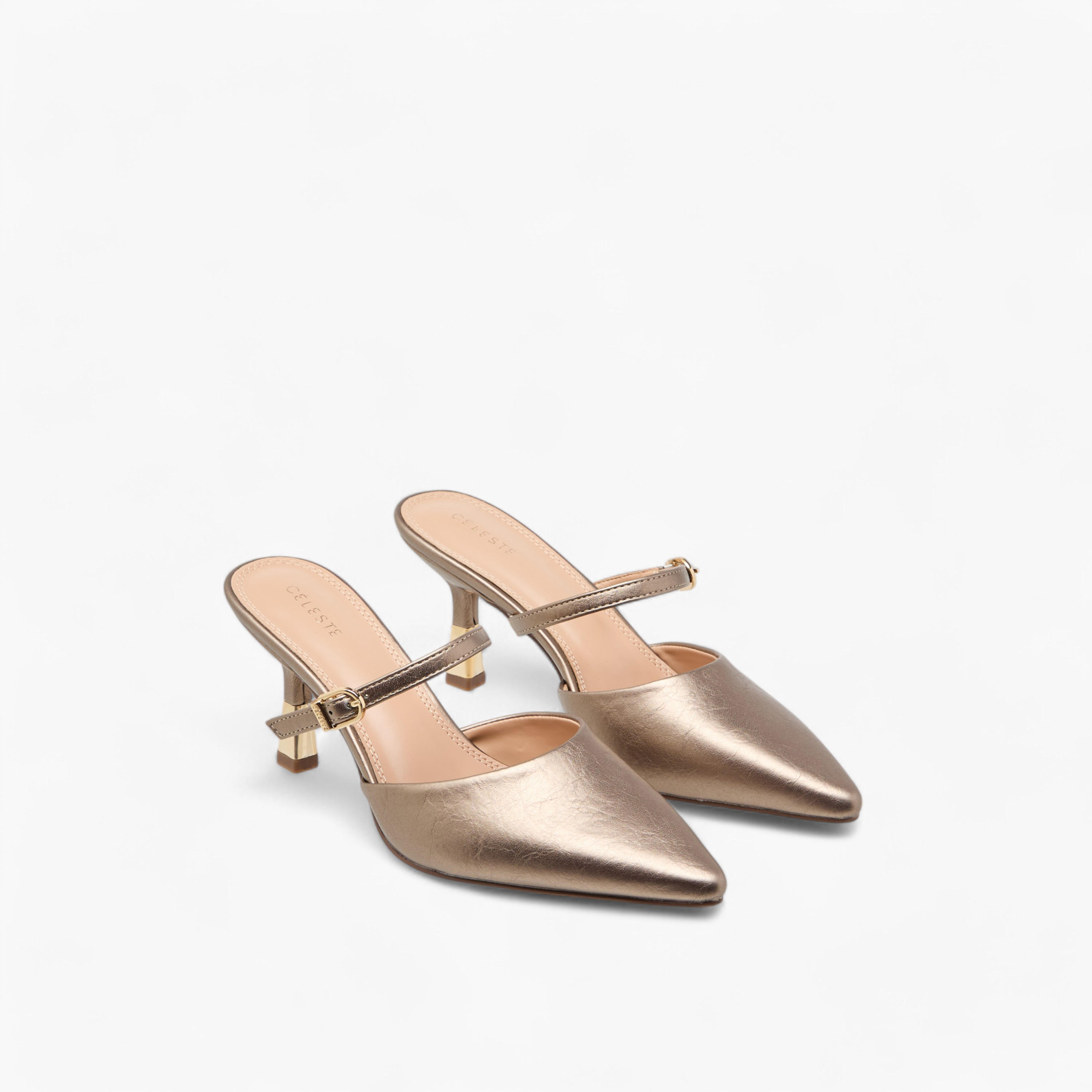 Celeste Women's Solid Slip-On Mules with Stilettos Heels-women-shoes-heels-image-1