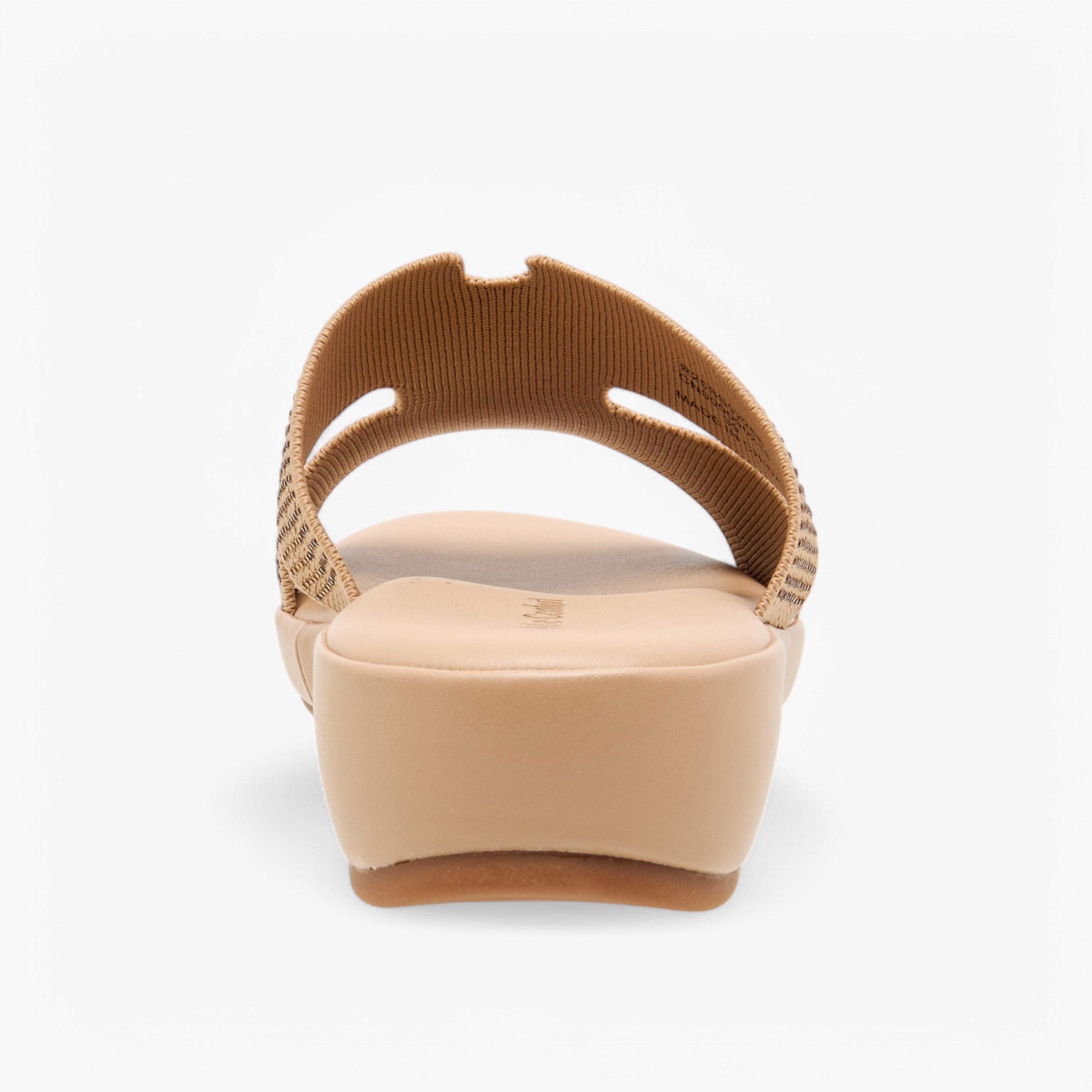صندل مريح سهل الارتداء مزين بحجر الراين من لو كونفورت-women-shoes-flats-sandals-image-5