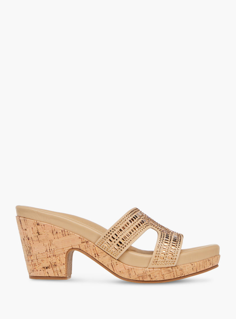 صندل مريح سهل الارتداء بكعب سميك وتزيينات حجر من لو كونفورت-women-shoes-sandals-heeled-image-3