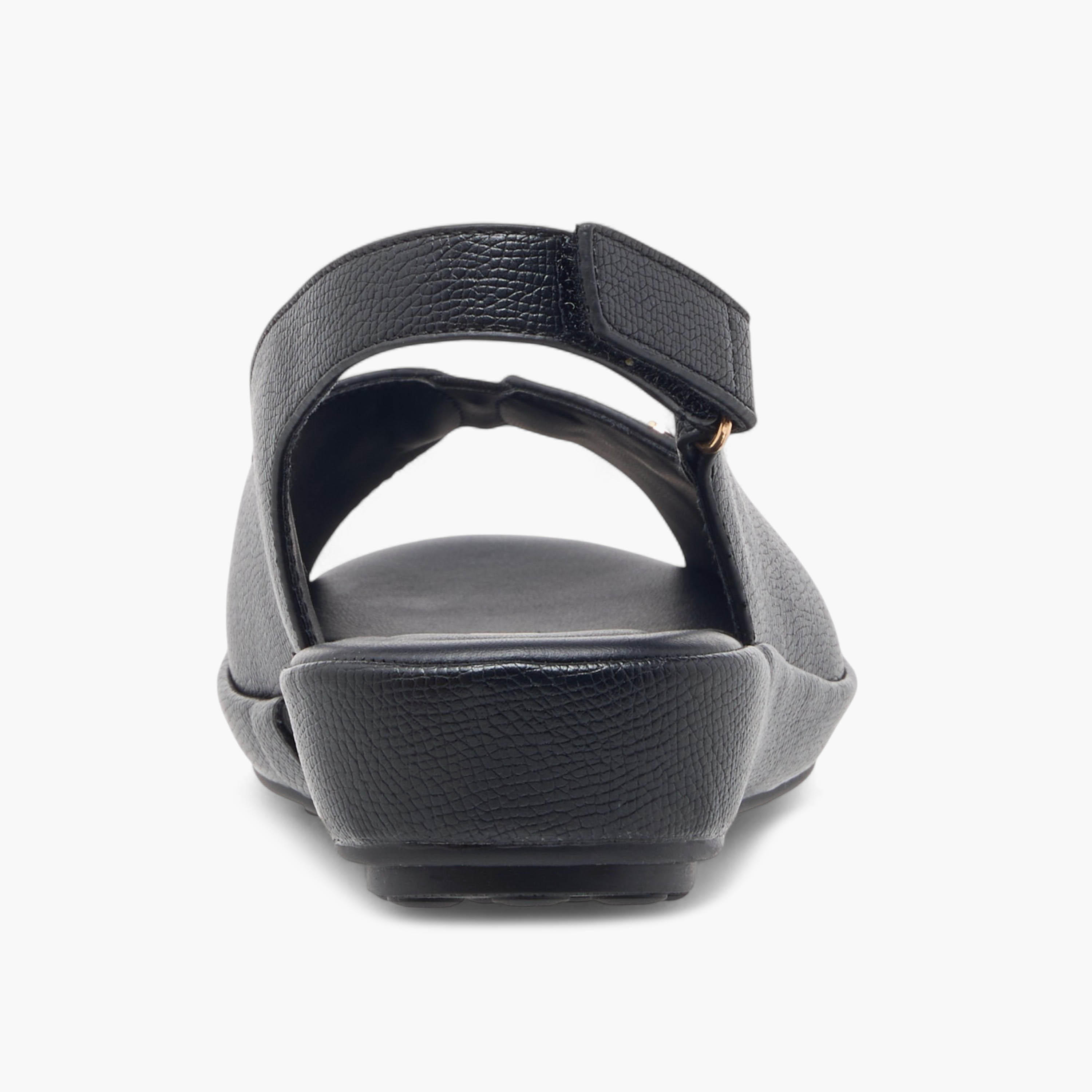 Le Confort Textured Open Toe Slingback Sandals-women-shoes-flats-sandals-image-5