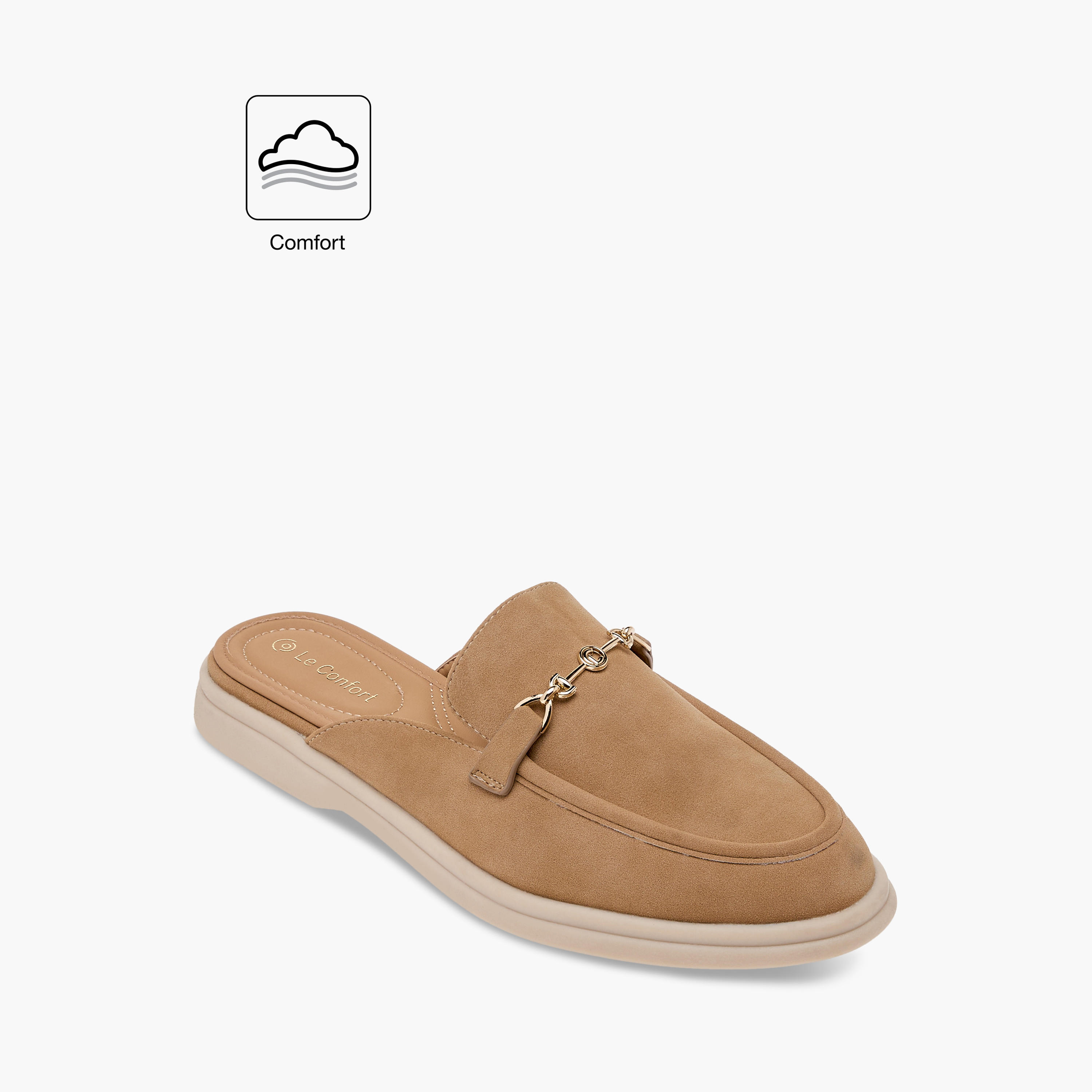 Le Confort Metallic Accent Slip-On Comfort Mules-women-shoes-flats-mules-image-2