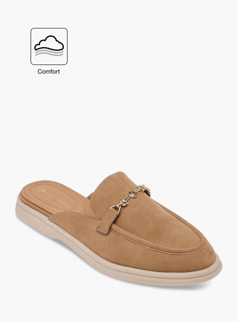 Le Confort Metallic Accent Slip-On Comfort Mules-women-shoes-flats-mules-image-2