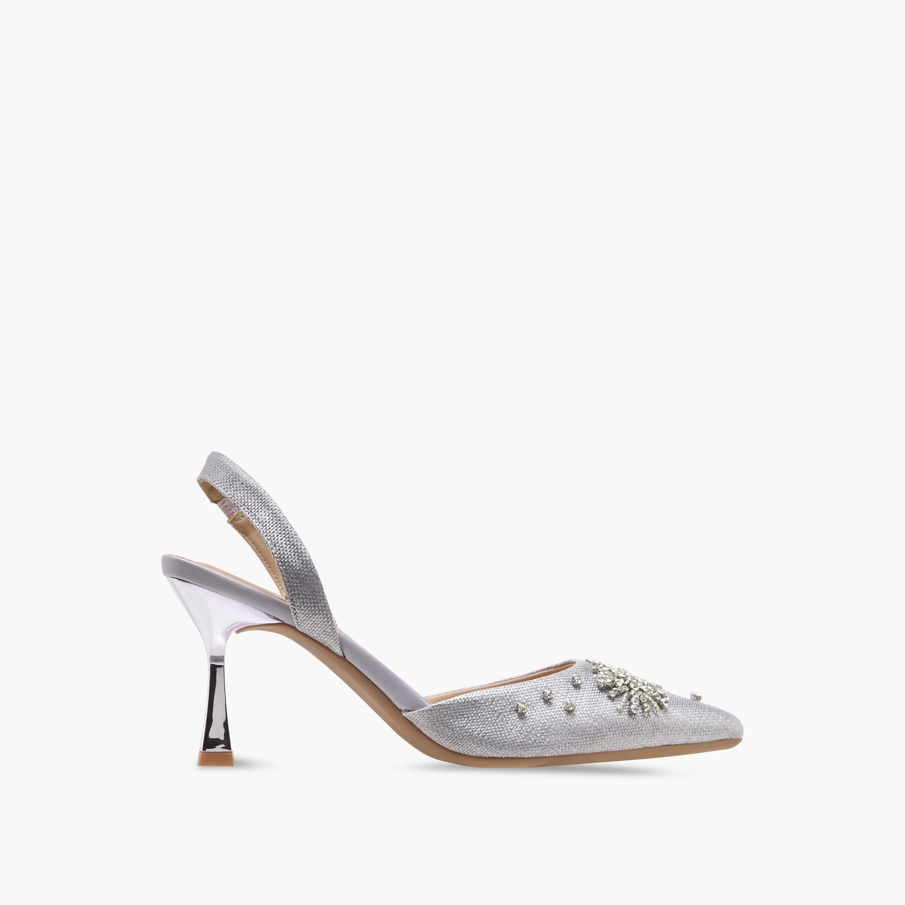 Celeste Embellished Pointed Toe Slingback Shoes with Kitten Heels-women-shoes-heels-image-3