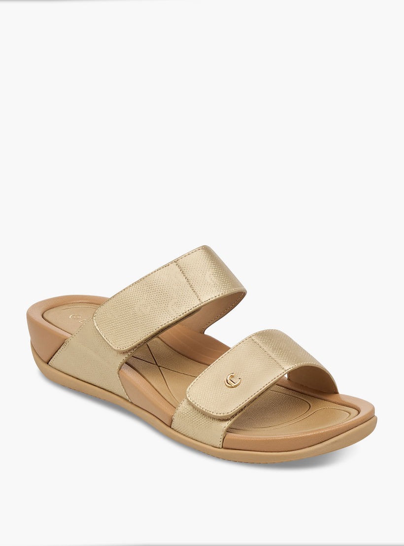 Le Confort Velcro Strap Detail Slip-On Comfort Sandals-women-shoes-flats-sandals-image-2