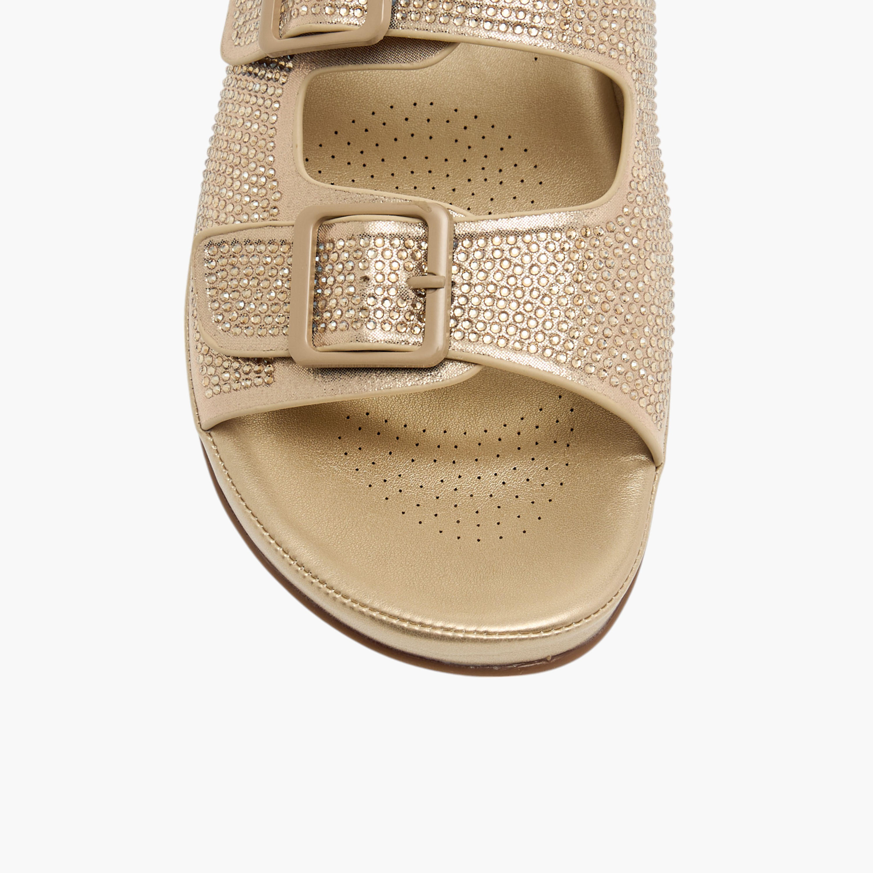 Flora Bella Embellished Slip-On Comfort Sandals with Buckle Accent-women-shoes-flats-sandals-image-4