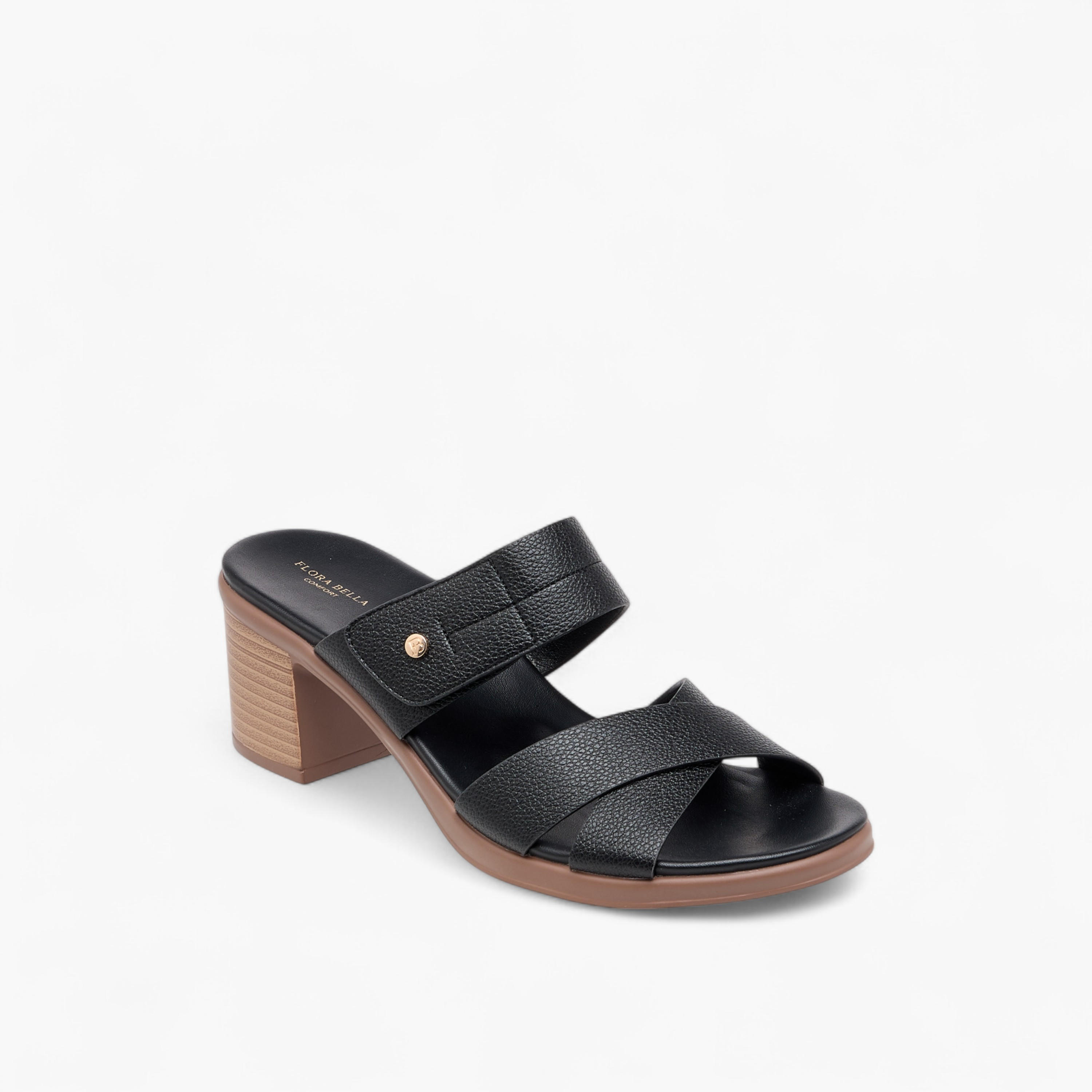 Flora Bella Slip-On Cross Strap Sandals with Block Heels-women-shoes-sandals-heeled-image-2