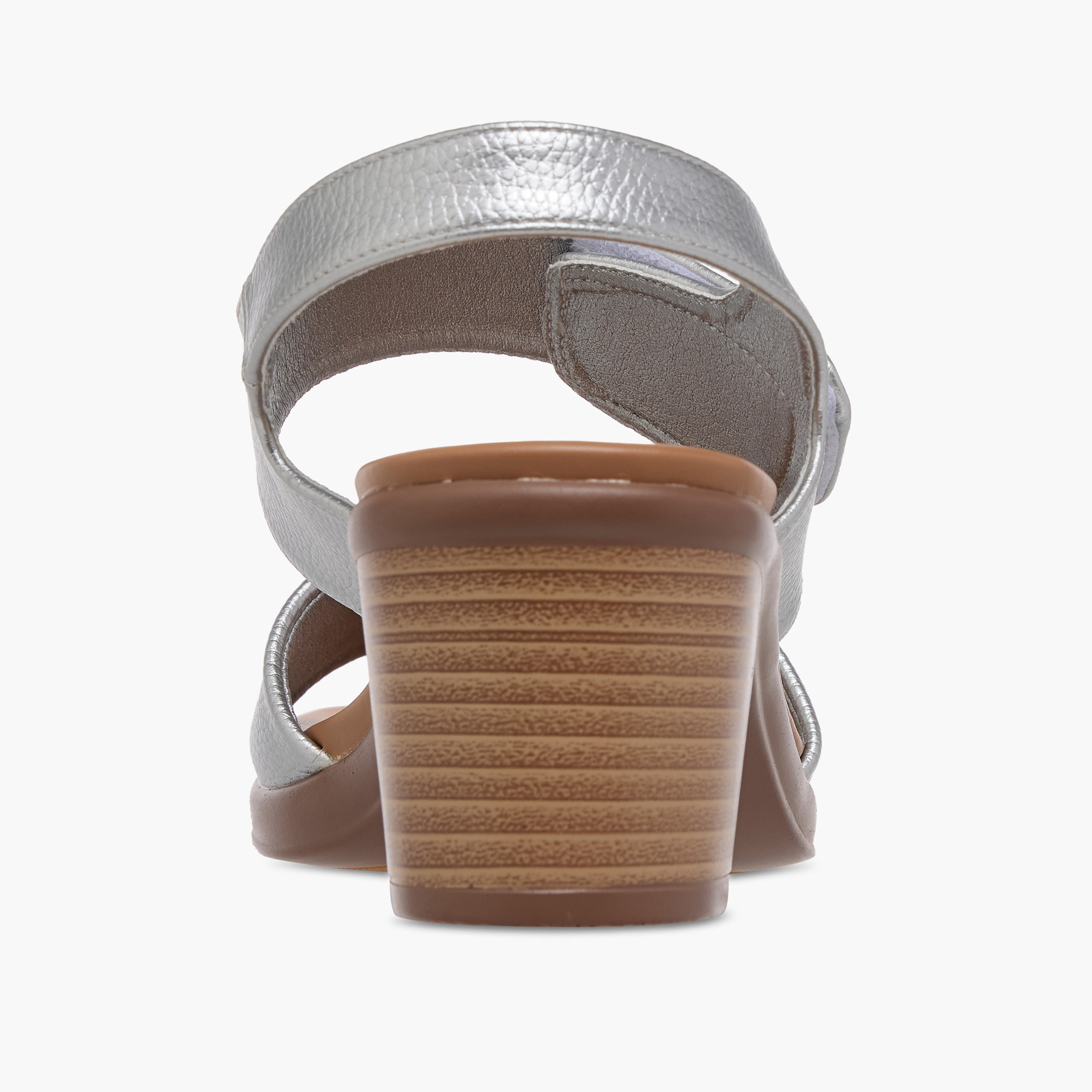 صندل سادة بكعب سميك وشريط إغلاق لاصق من لو كونفورت-women-shoes-sandals-heeled-image-5