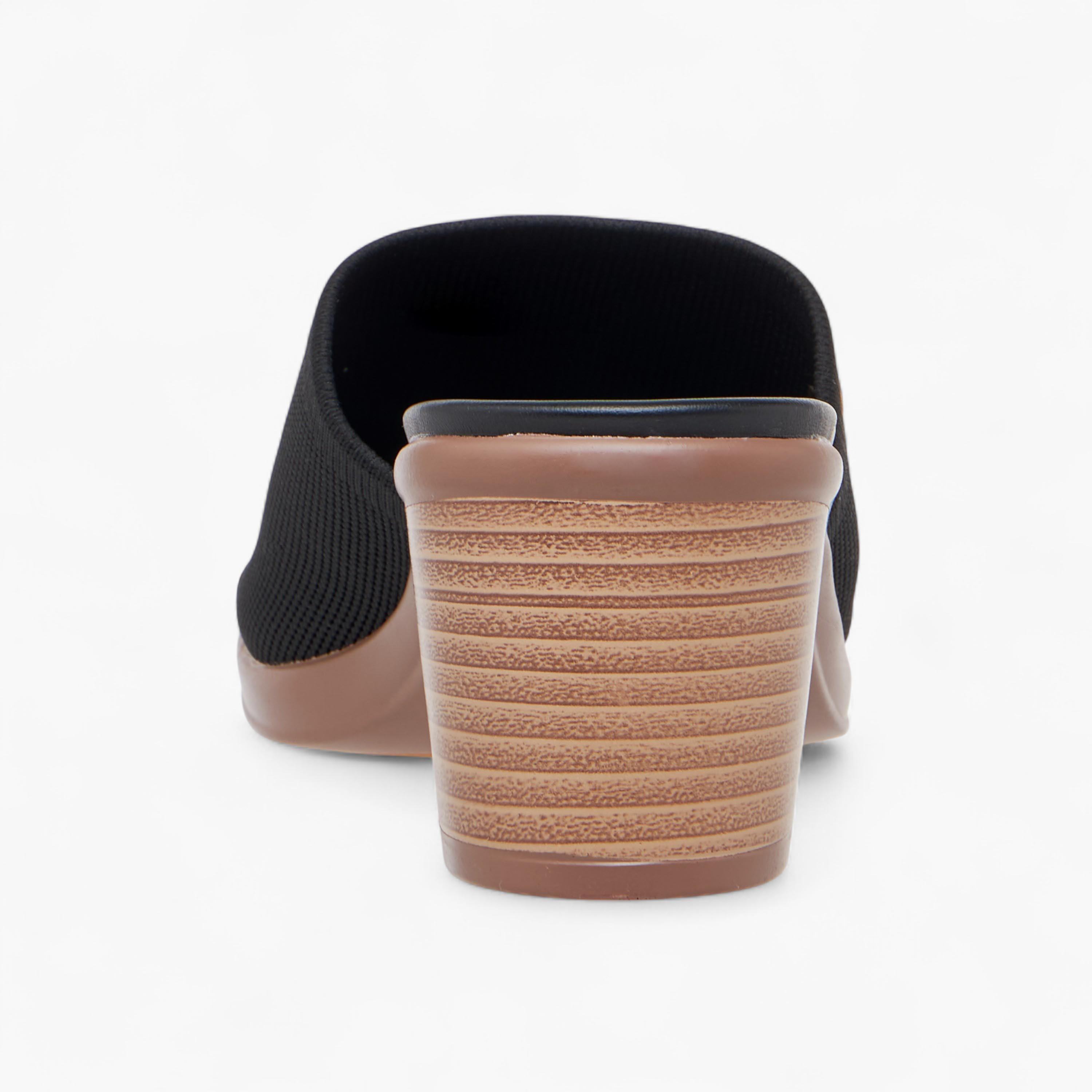 Le Confort Textured Slip-On Sandals with Block Heels-women-shoes-sandals-heeled-image-5