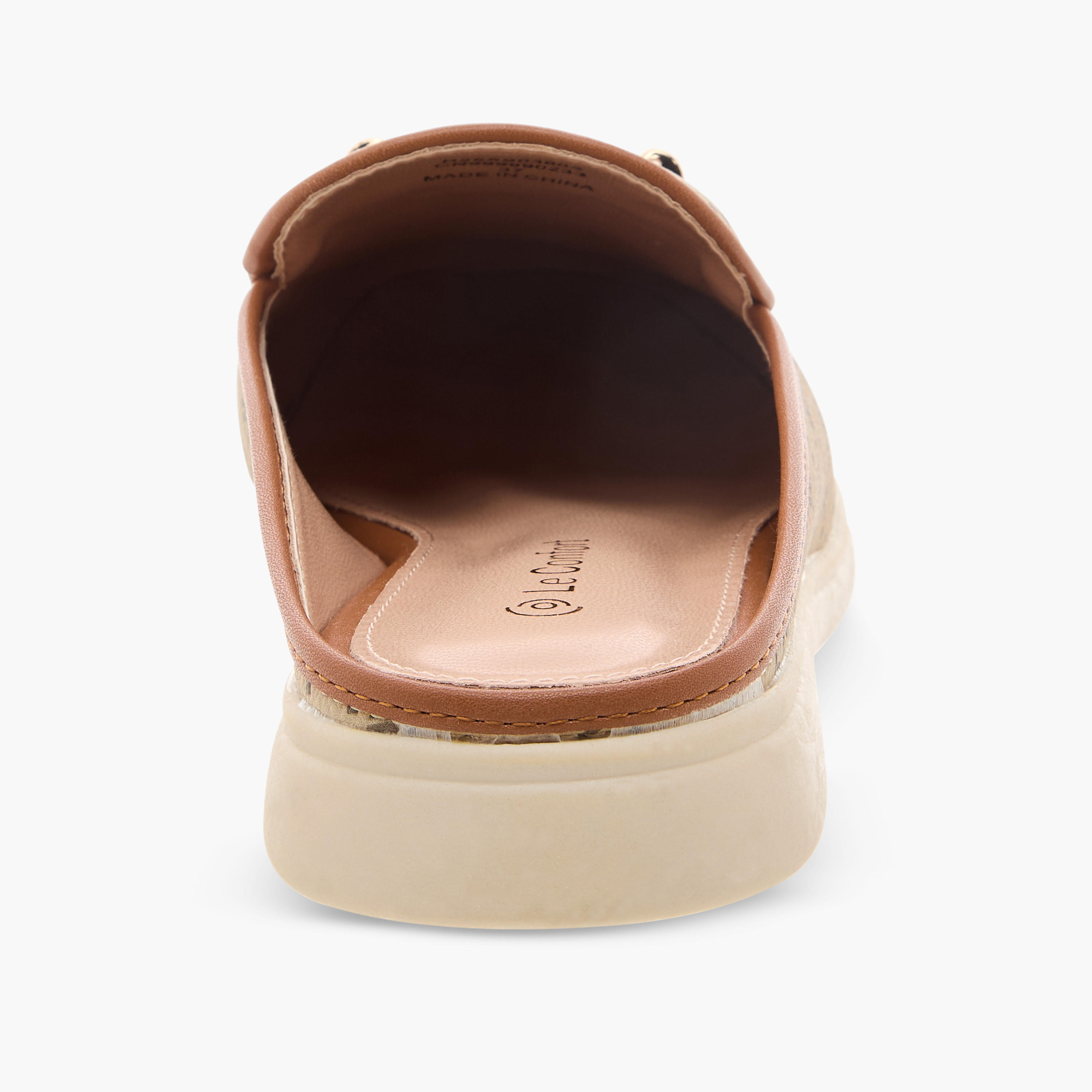Le Confort Monogram Print Slip-On Mules-women-shoes-flats-mules-image-5