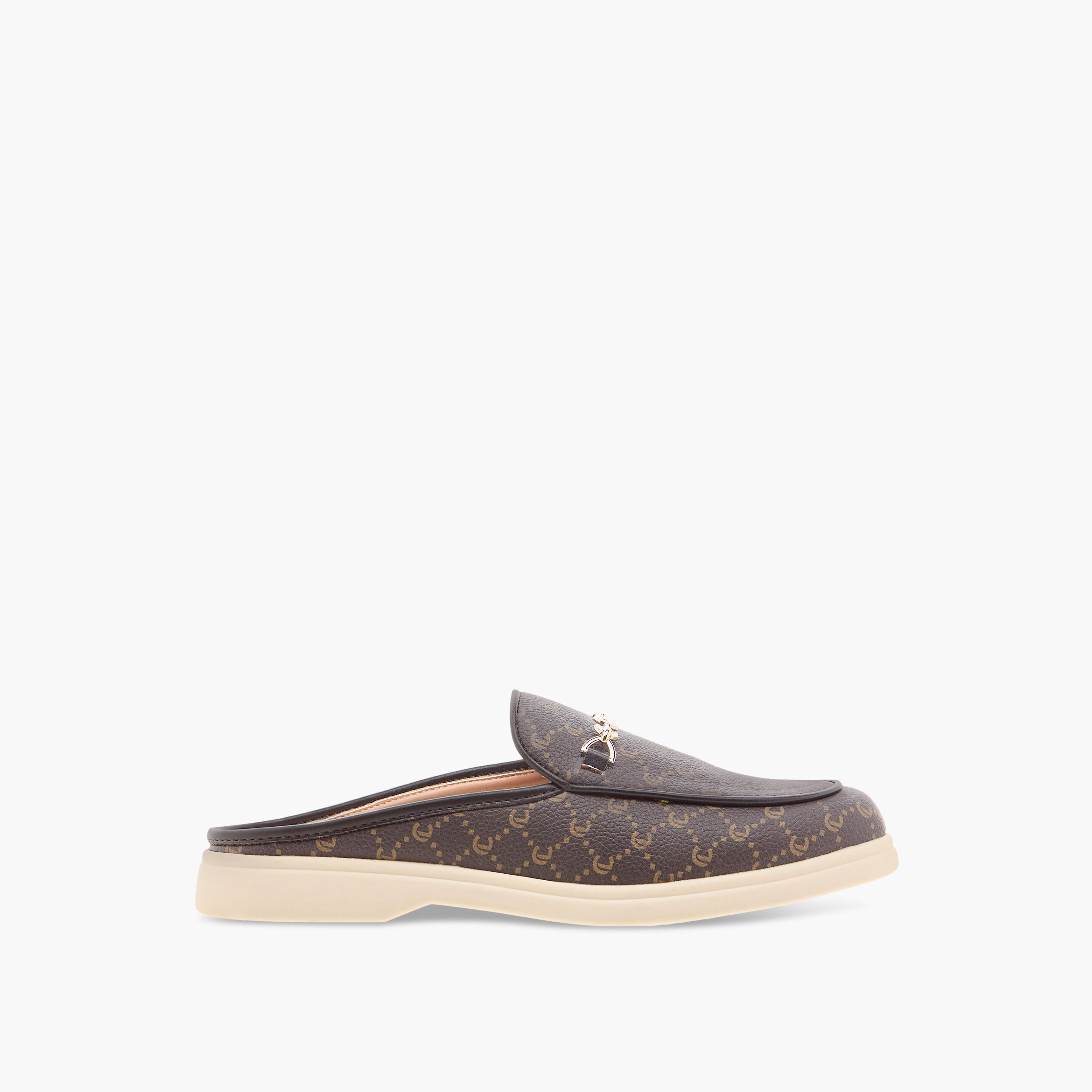 Le Confort Monogram Print Slip-On Mules-women-shoes-flats-mules-image-3