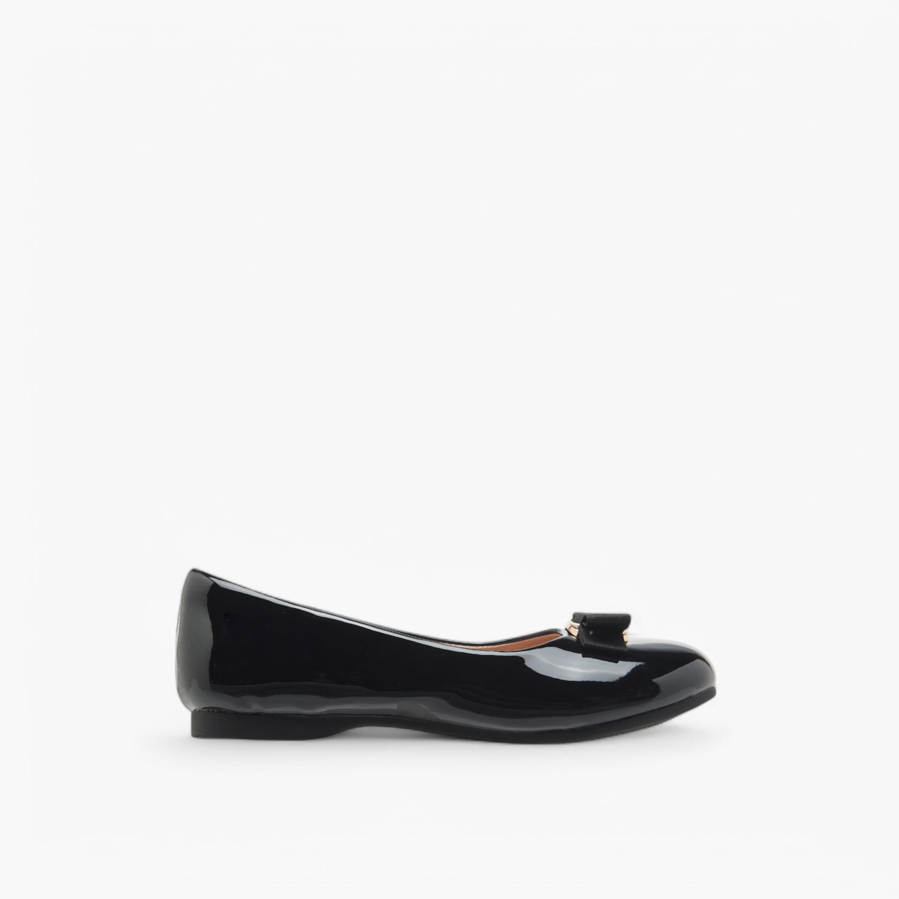 Juniors Bow Detail Slip-On Ballerina Shoes-girls-shoes-ballerinas-image-3
