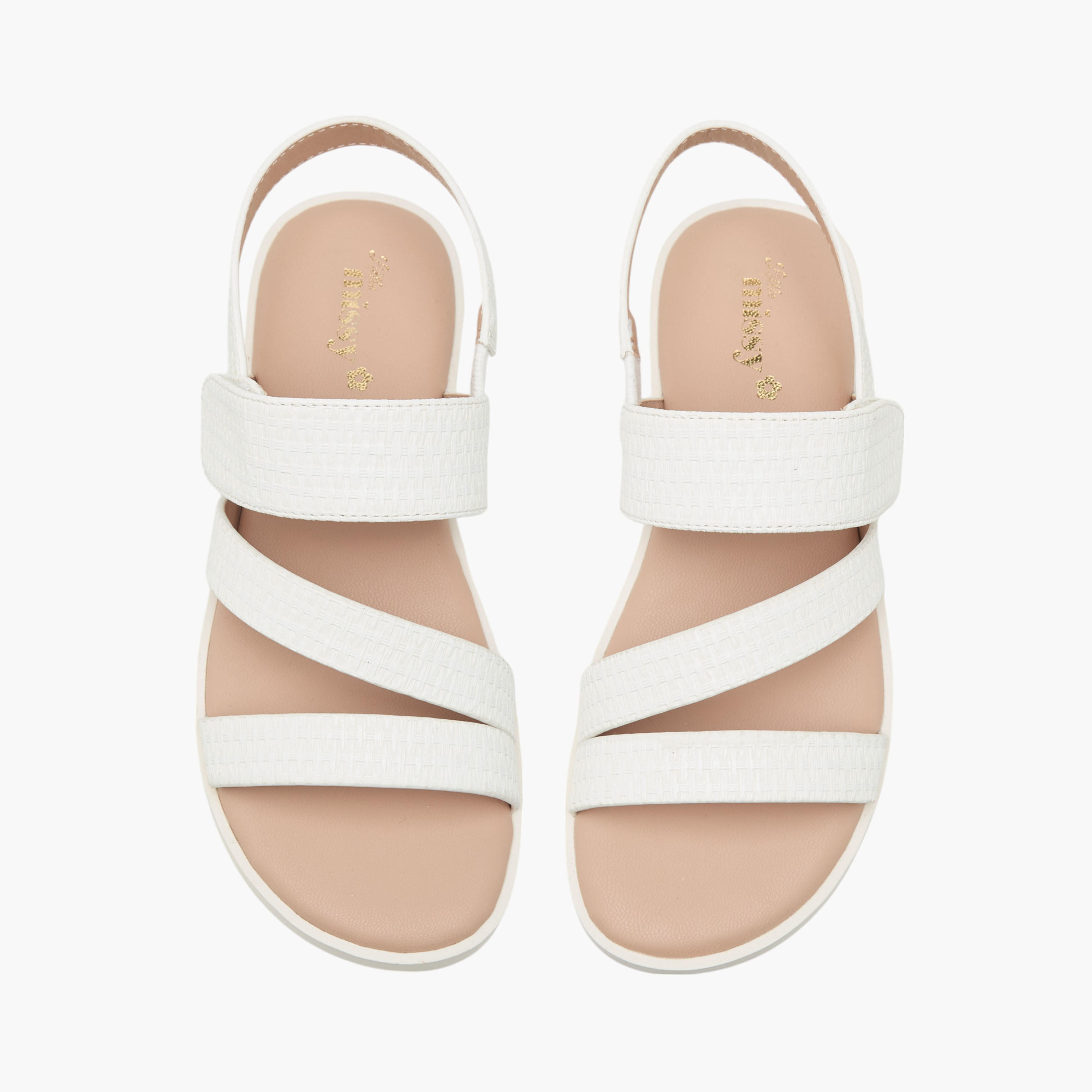 صندل بشريط إغلاق لاصق وأحزمة من ليتل ميسي-girls-shoes-sandals-image-1