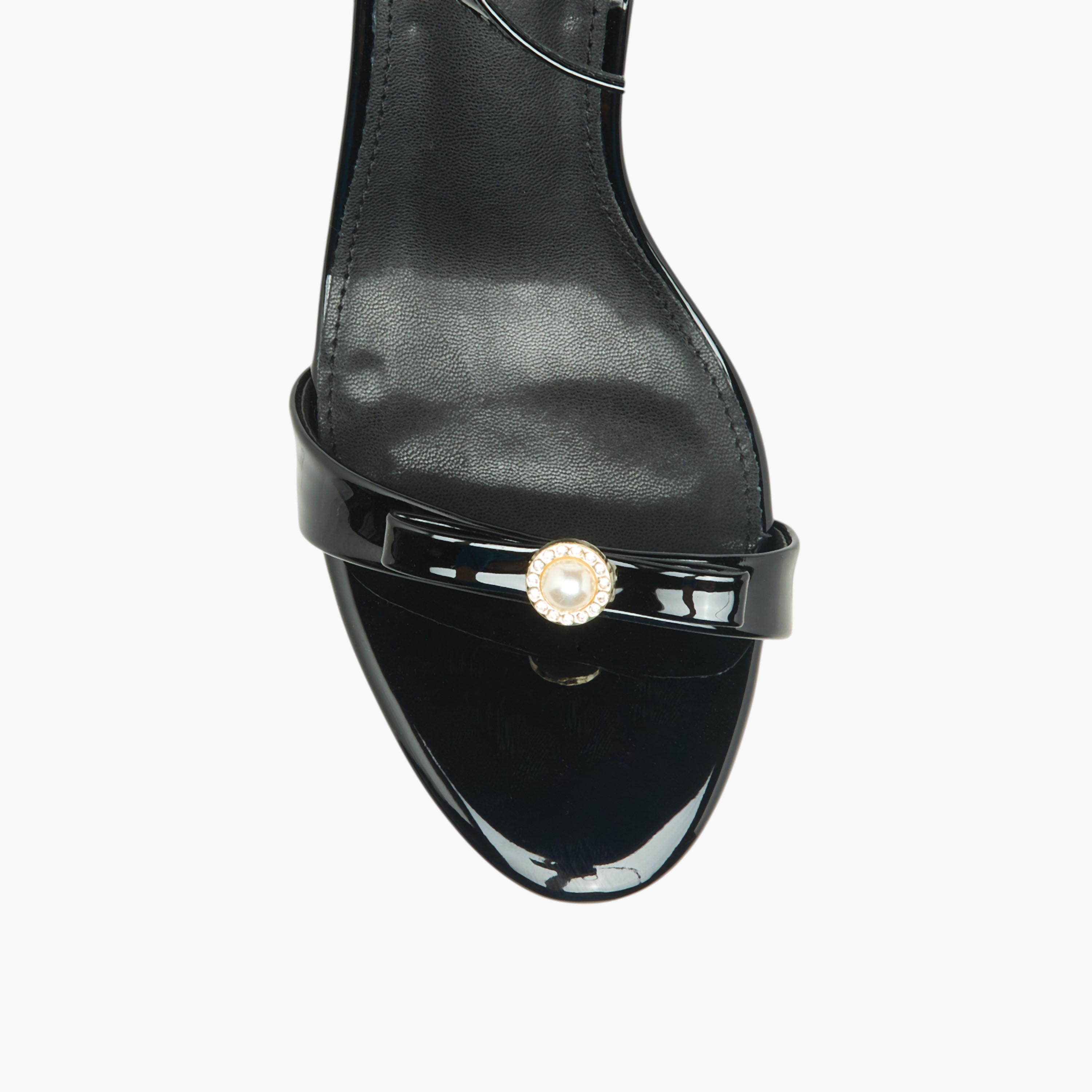 Flora Bella Womens Bow Detail Flared Heel Strap Sandals-women-shoes-sandals-heeled-image-4
