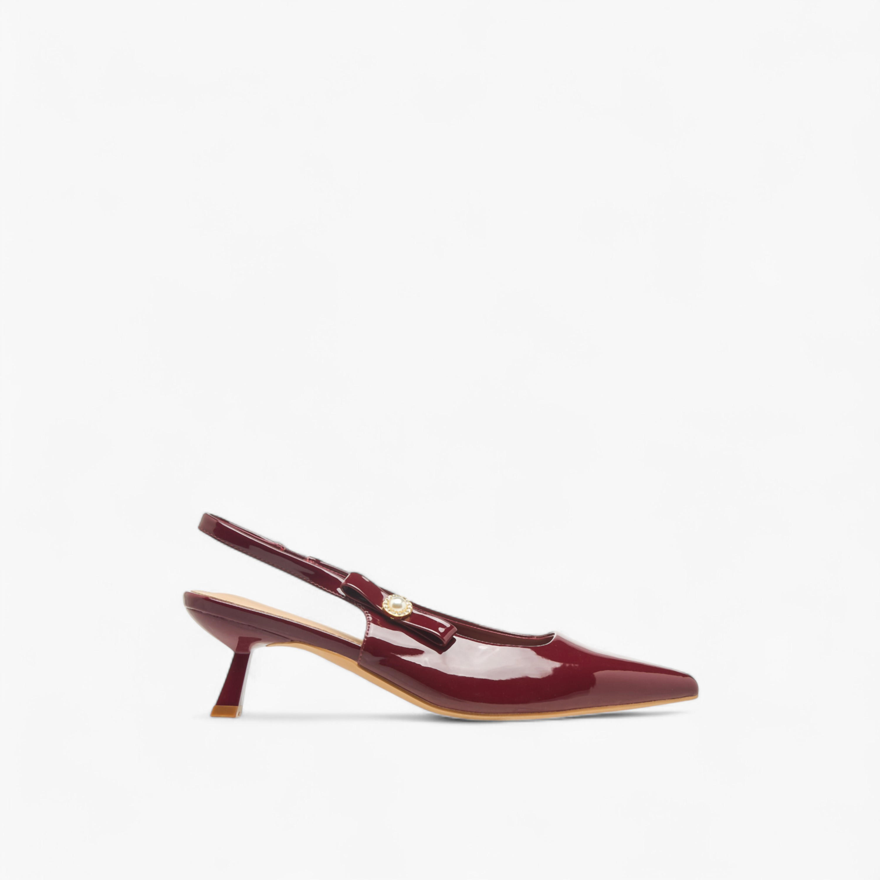 Flora Bella Womens Bow Detail Flared Heel Slingback Shoes-women-shoes-heels-image-3