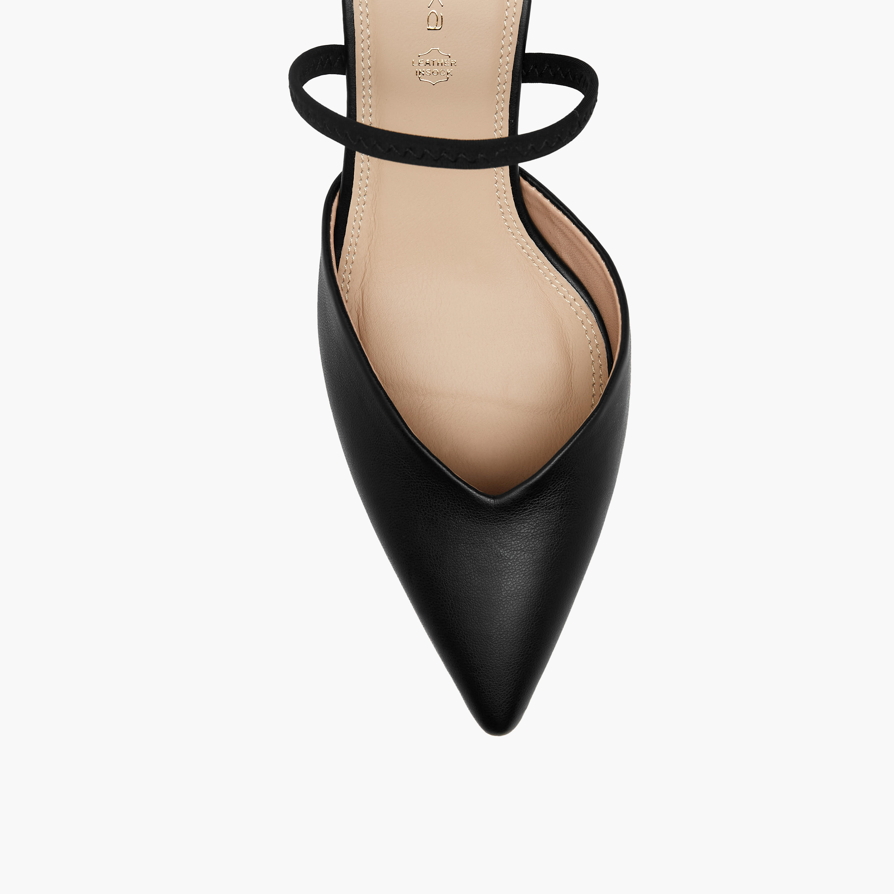 Paprika Pointed Toe Slip-On Shoes with Stiletto Heels-women-shoes-heels-image-4