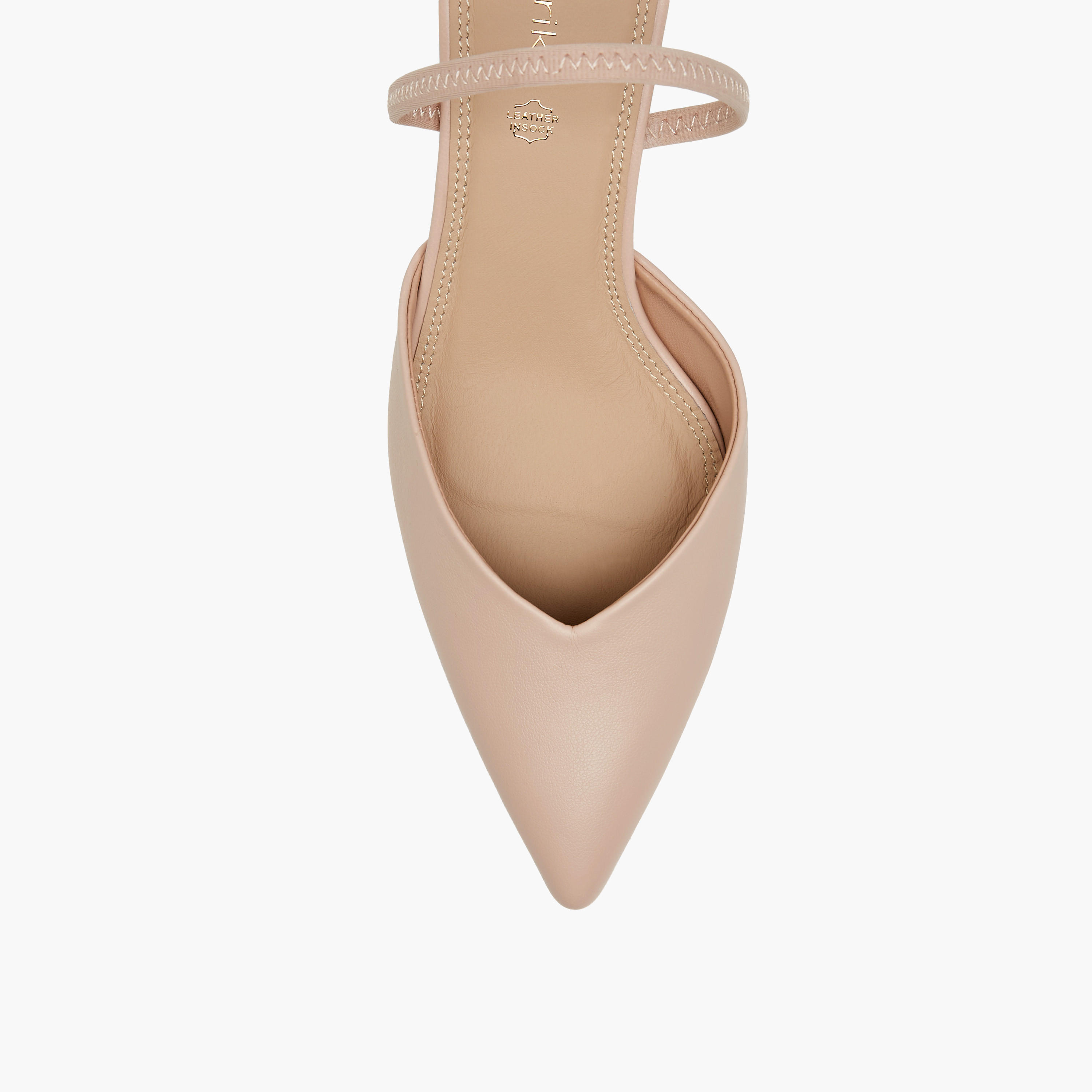 Paprika Pointed Toe Slip-On Shoes with Stiletto Heels-women-shoes-heels-image-4