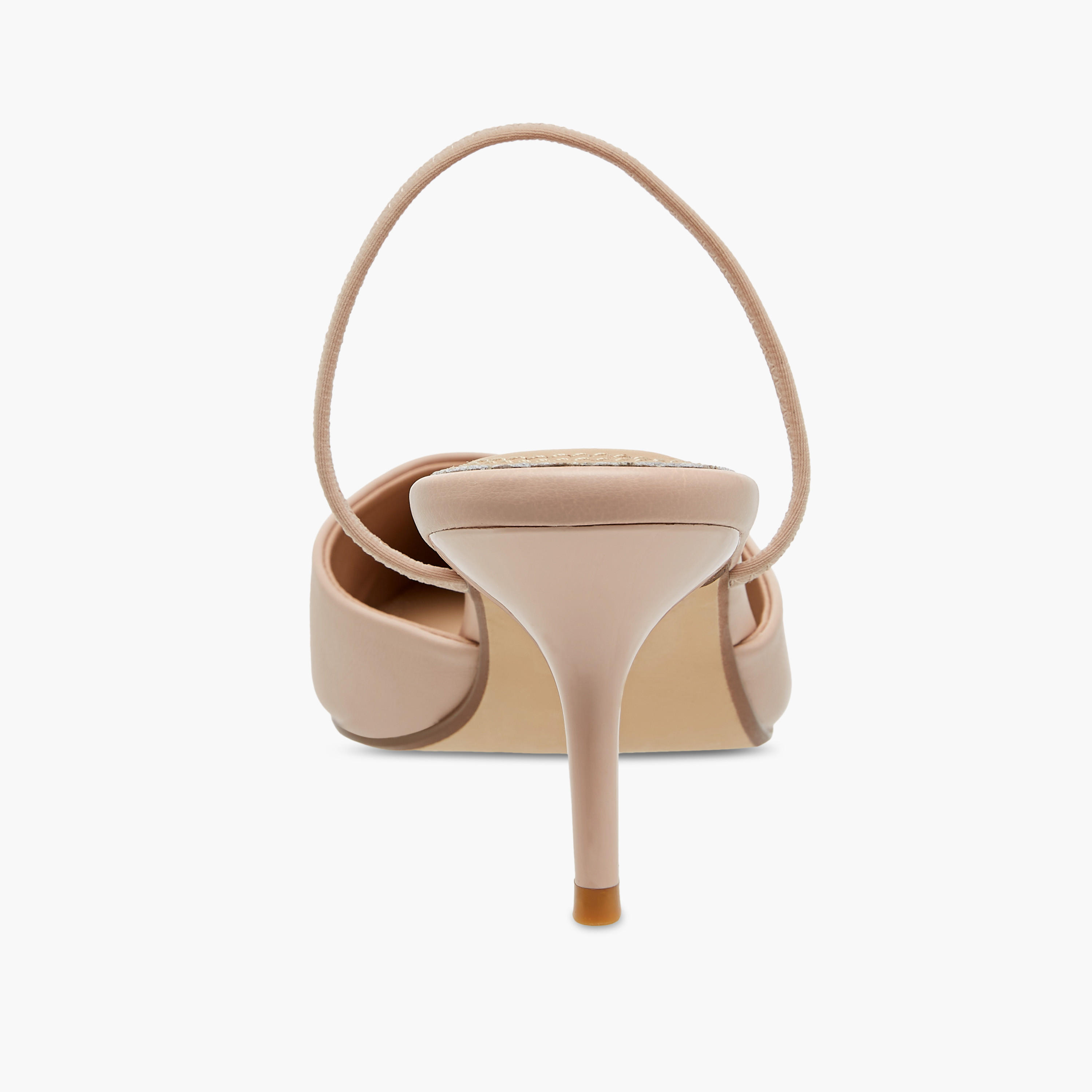 Paprika Pointed Toe Slip-On Shoes with Stiletto Heels-women-shoes-heels-image-5