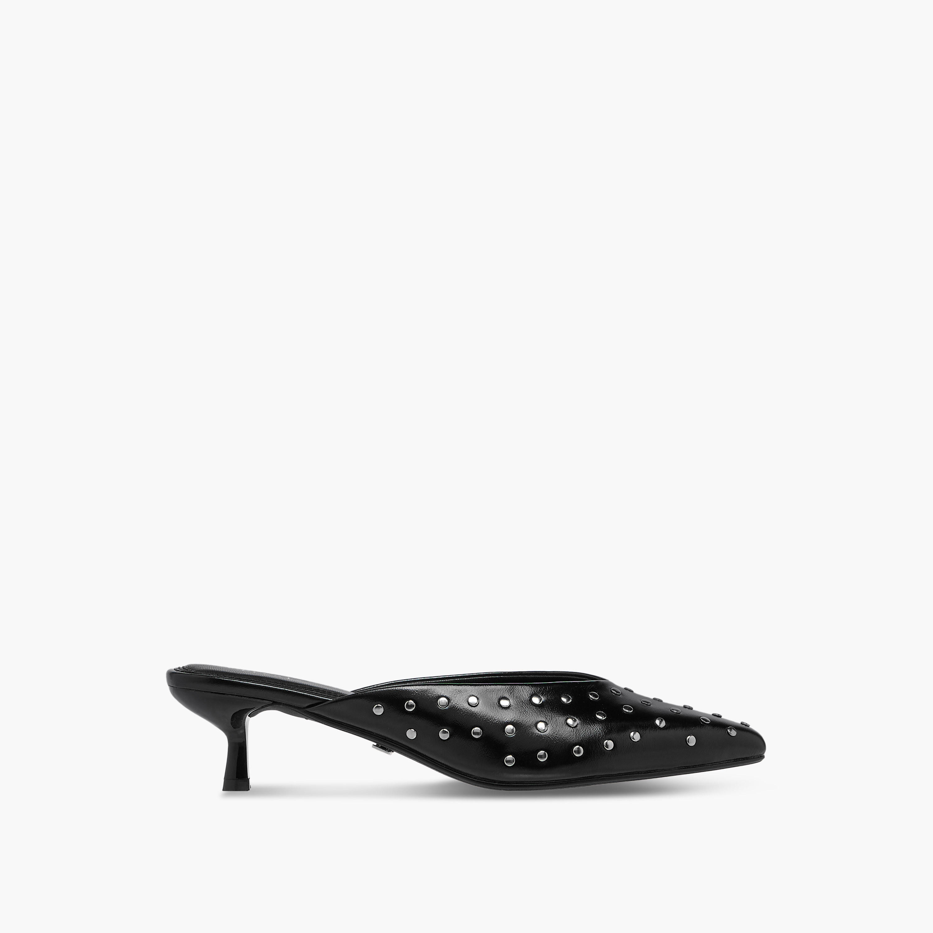 Celeste Women's Embellised Slip-On Mules with Kitten Heels-women-shoes-heels-image-3