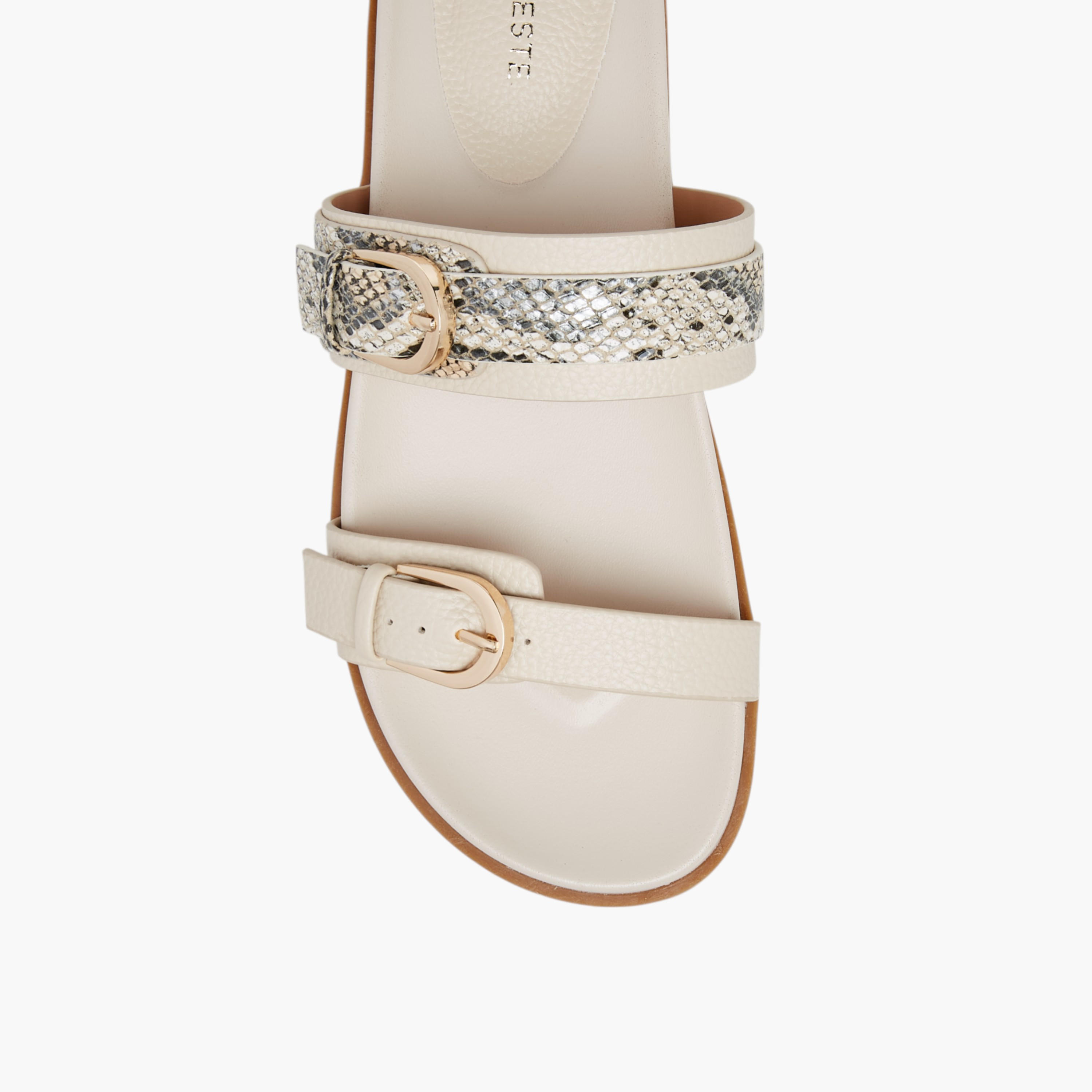 Celeste Women's Buckle Accent Slip-On Flat Sandals-women-shoes-flats-sandals-image-3