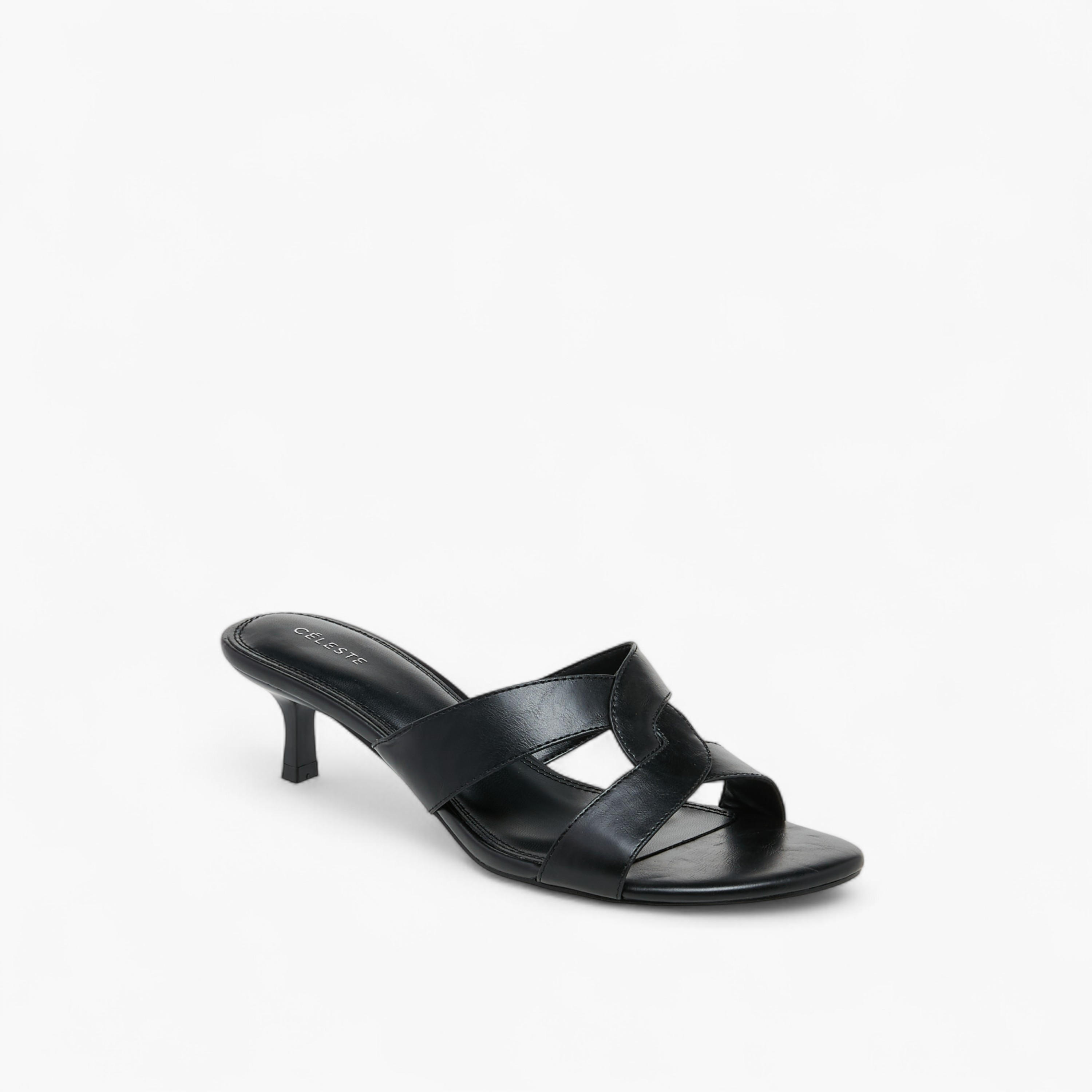 Celeste Women's Cutout Slip-On Sandals with Kitten Heels-women-shoes-sandals-heeled-image-2