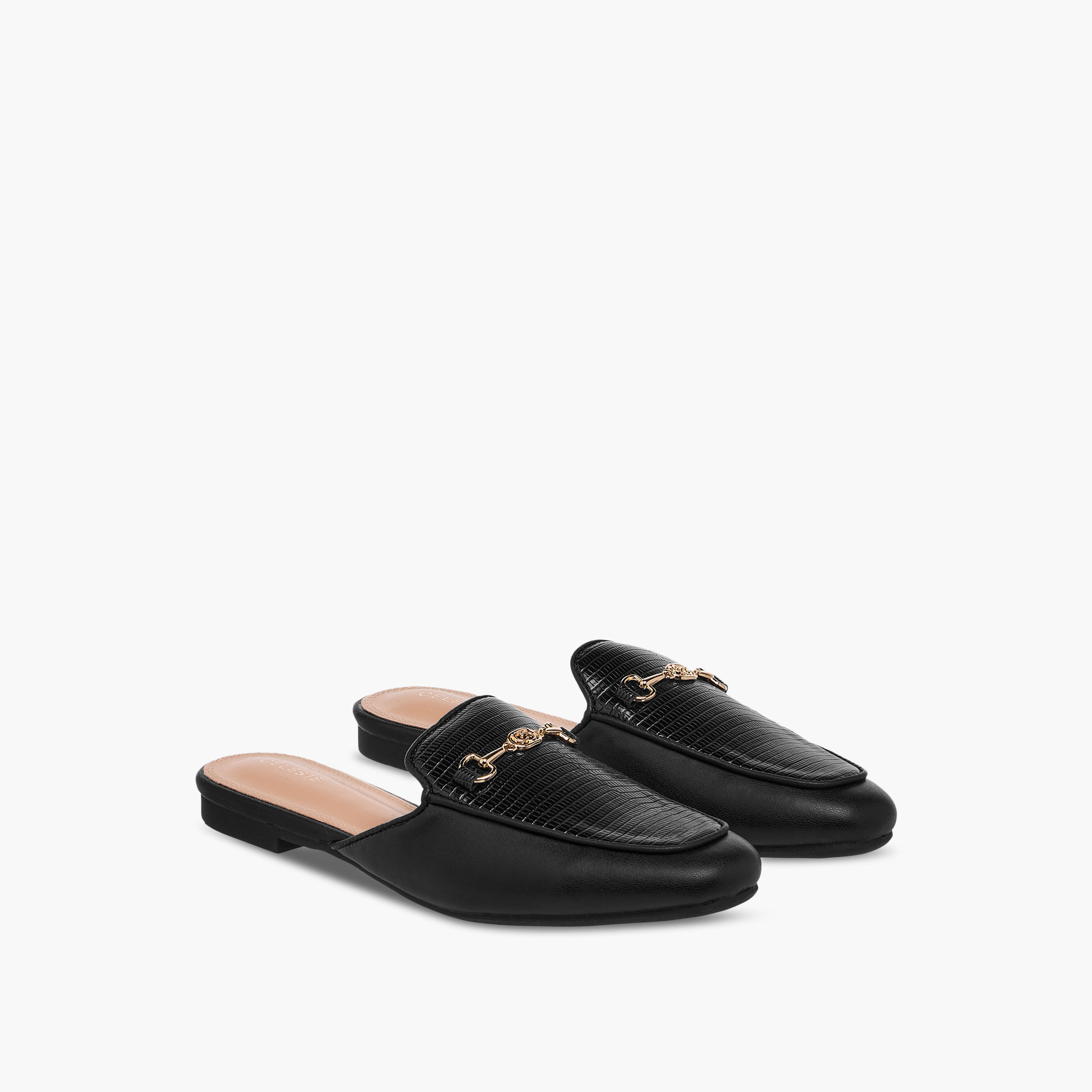 حذاء ميول سهل الارتداء بزينة معدنية للنساء من سيليست-women-shoes-flats-mules-image-6