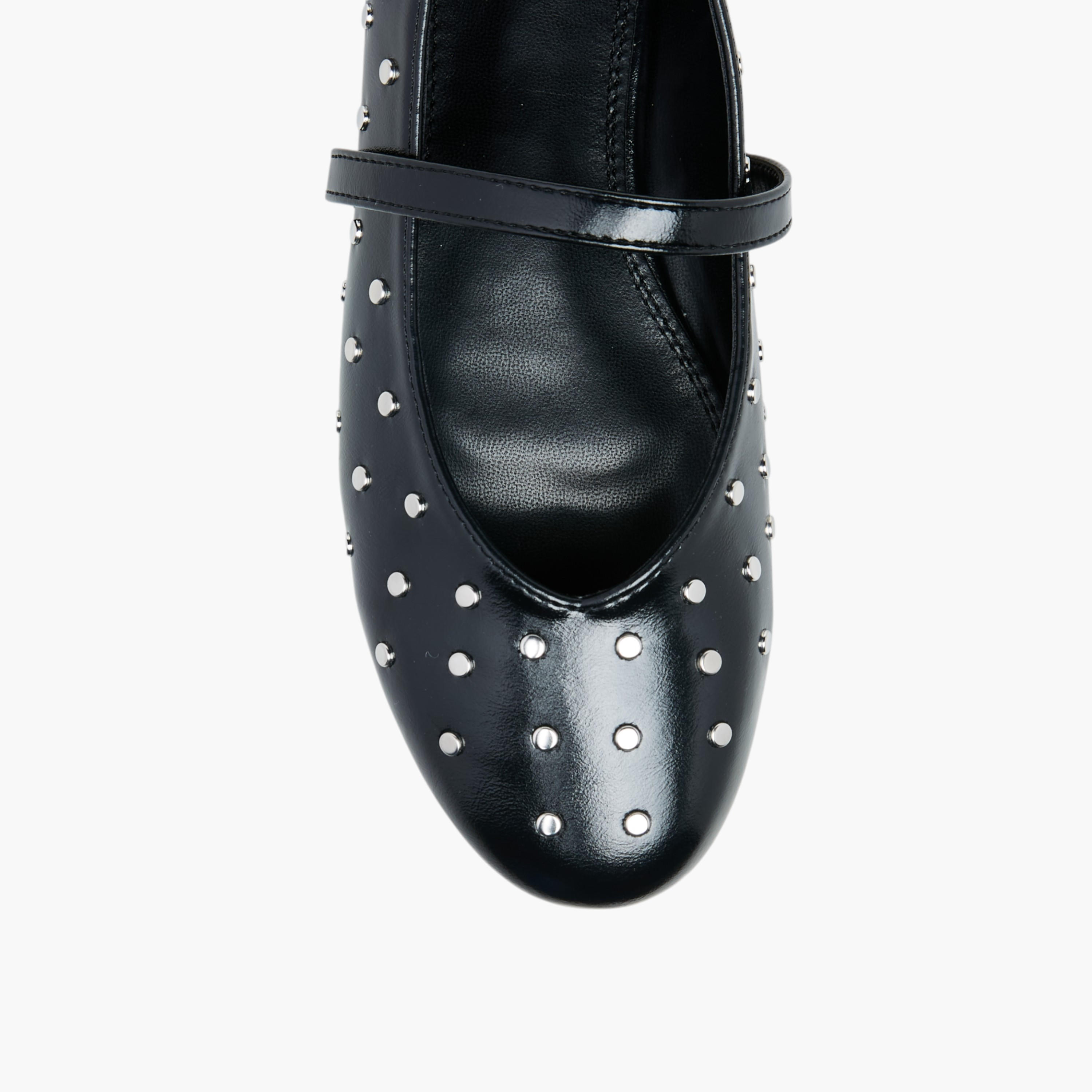 Celeste Women's Studded Ballerina Shoes with Ankle Strap-women-shoes-ballerinas-image-4